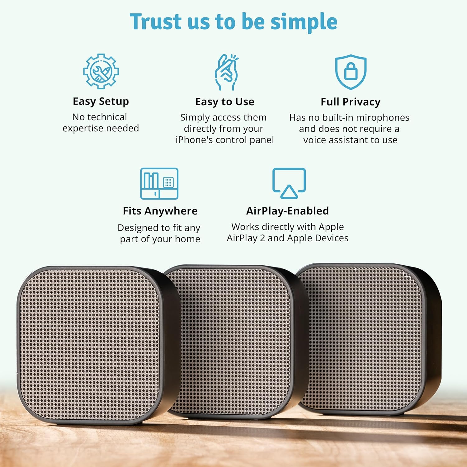 PARLANTES PORTÁTILES DIO NODE MULTIROOM WI-FI (5 UNIDADES) - 3