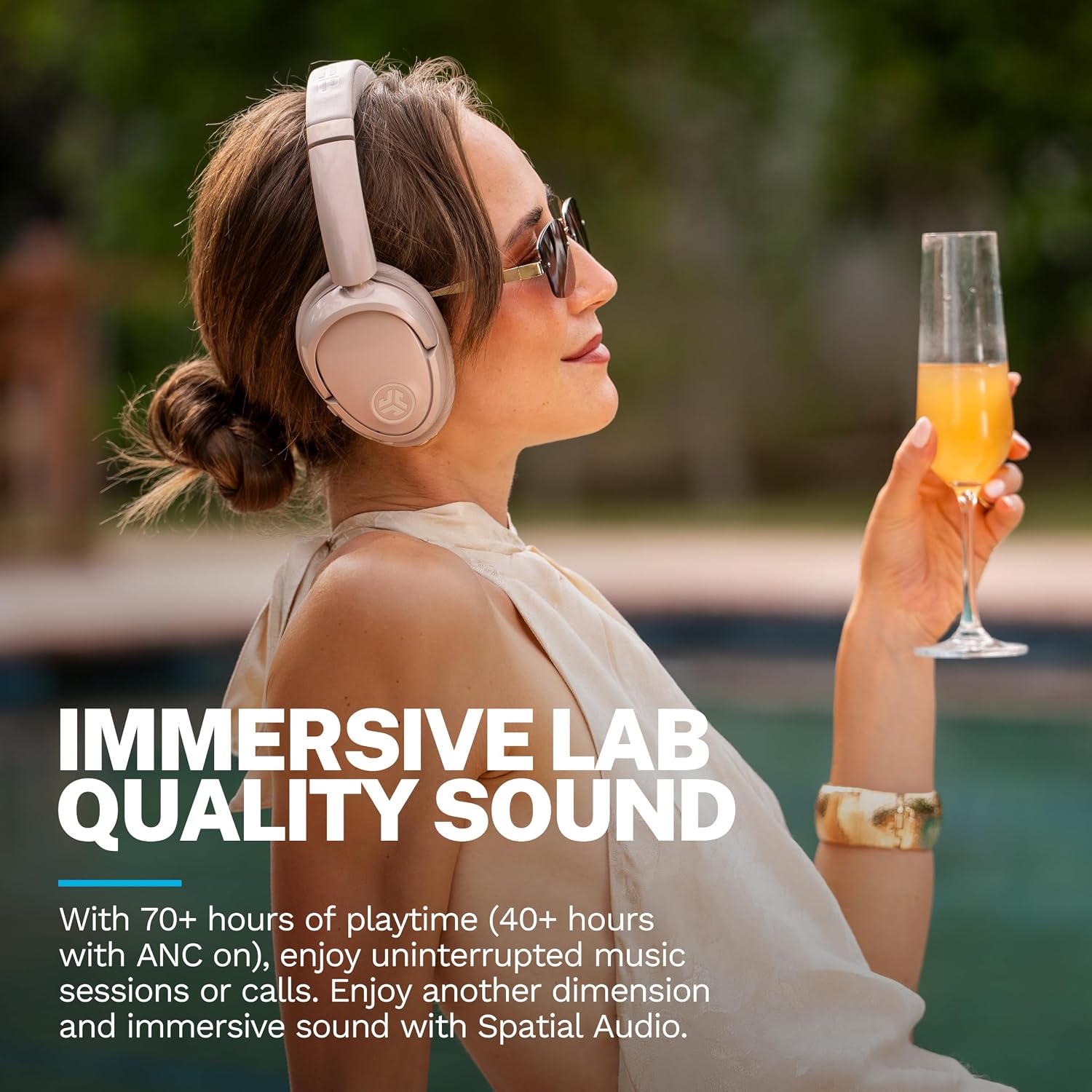 AUDÍFONOS OVER-EAR JLAB JBUDS LUX ANC JELLE DORADO - 2