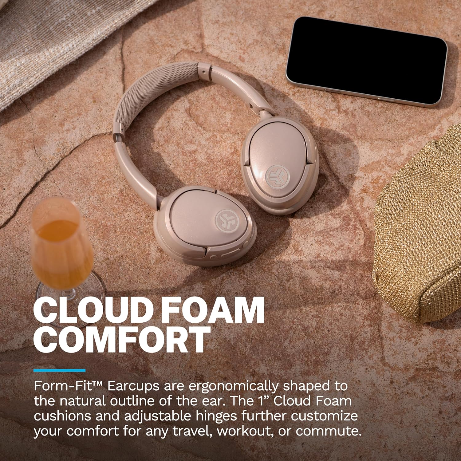 AUDÍFONOS OVER-EAR JLAB JBUDS LUX ANC JELLE DORADO - 4