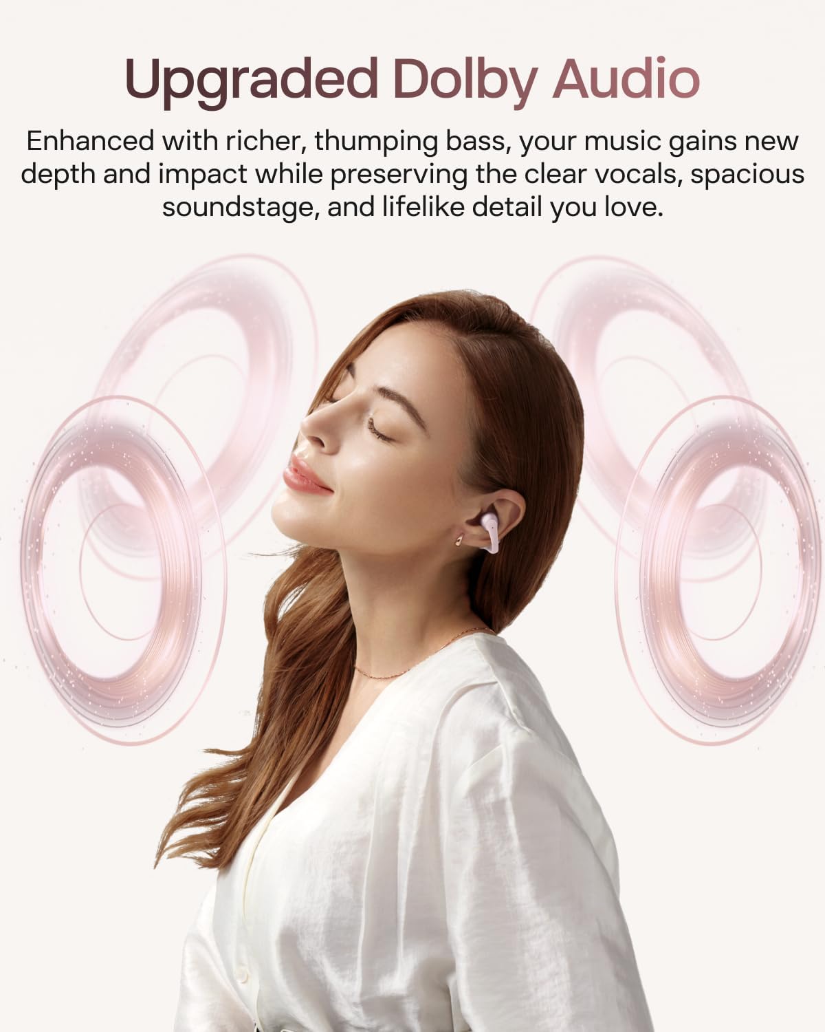 AUDÍFONOS SHOKZ OPENDOTS 2 CLIP-ON OPEN-EAR BLUETOOTH 6.1 ROSA - 4