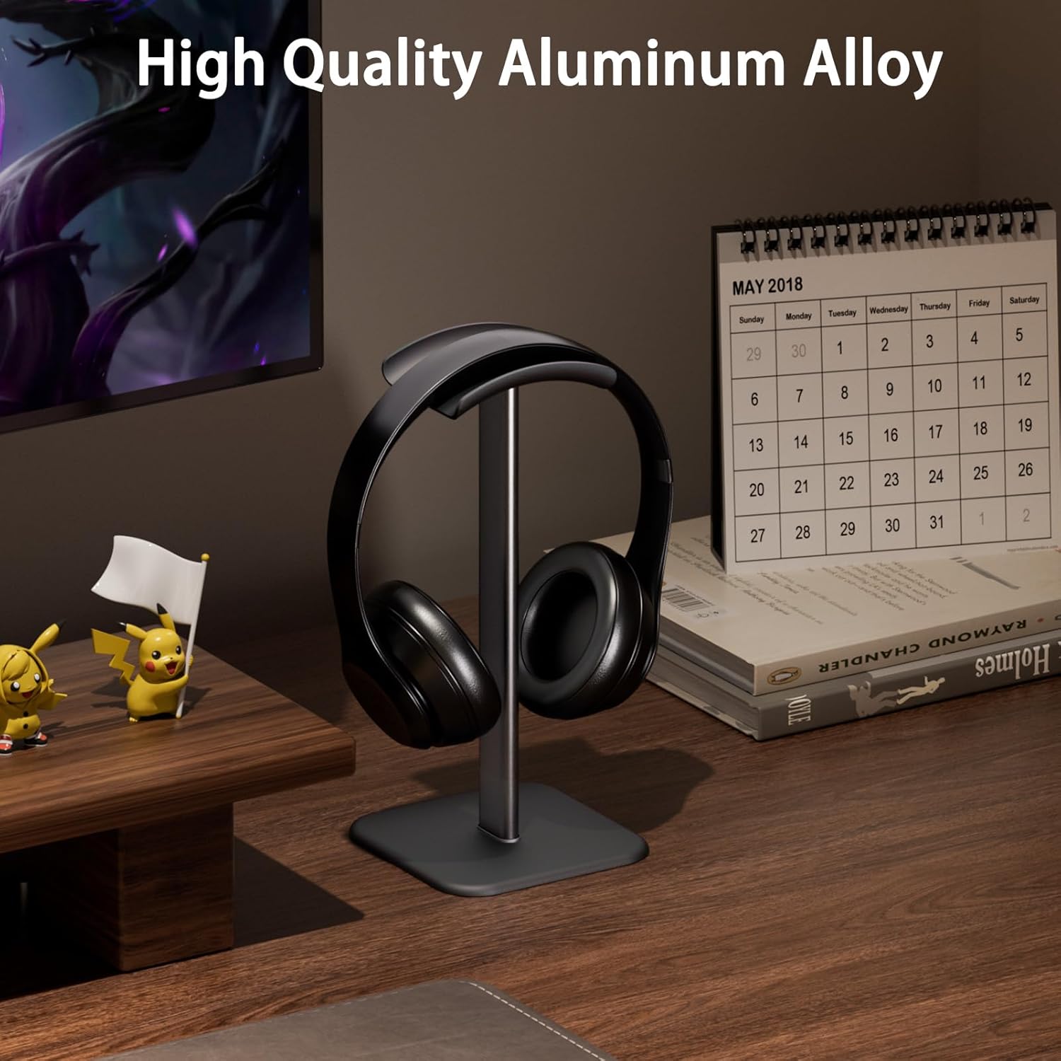 SOPORTE PARA AUDÍFONOS AHONNPELY S-01 NEGRO - 2