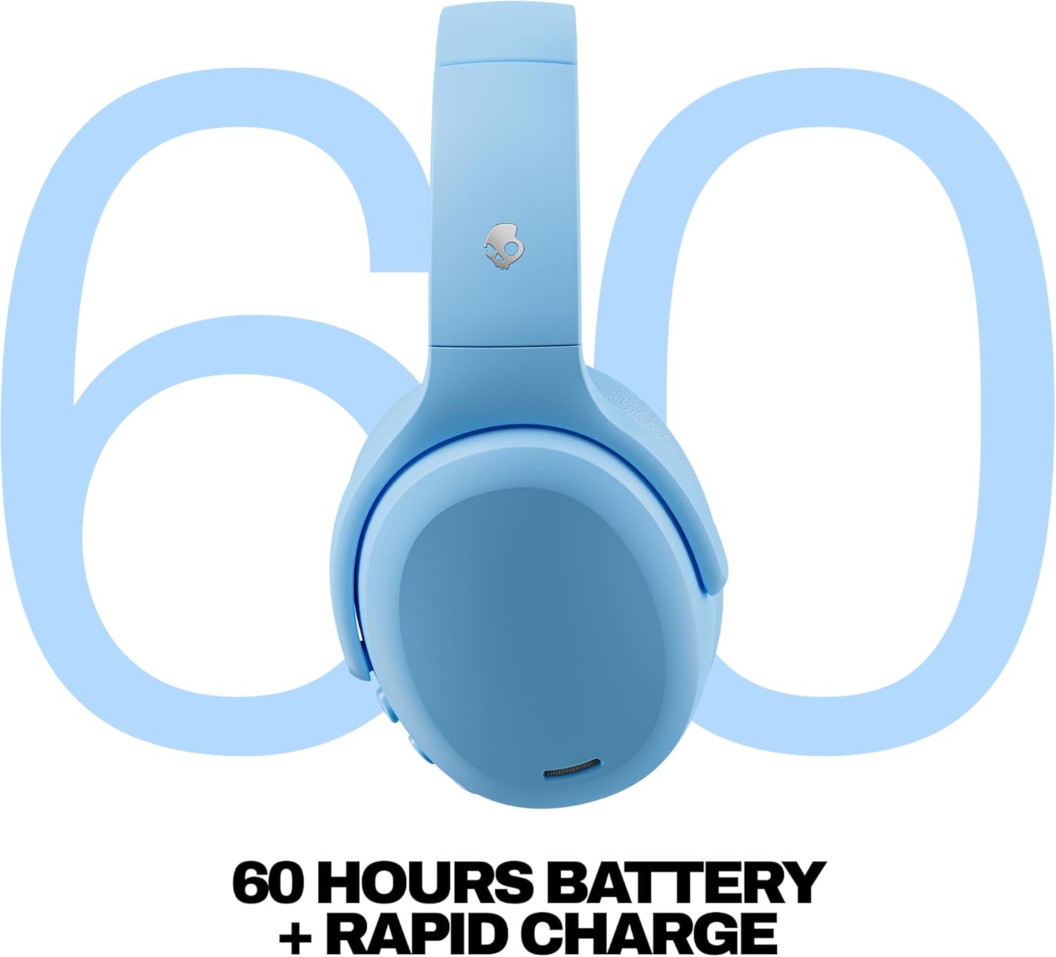 AUDÍFONOS SKULLCANDY CRUSHER ANC 2 INALÁMBRICOS CON CANCELACIÓN DE RUIDO PREPPY BLUE - 3