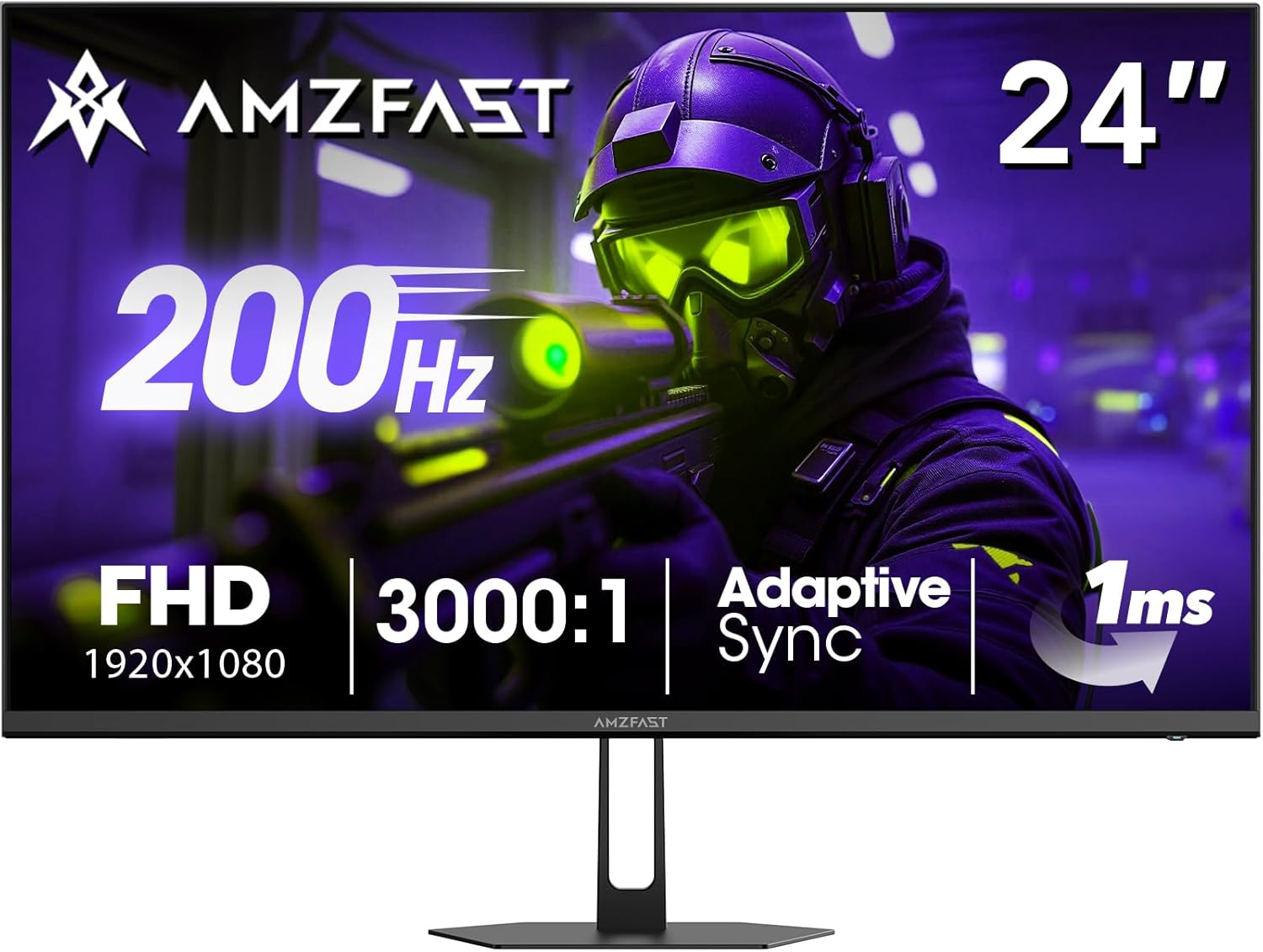 MONITOR GAMER AMZFAST 24 PULGADAS FHD 200HZ 1MS ADAPTIVE SYNC AMZG24X1 - 1