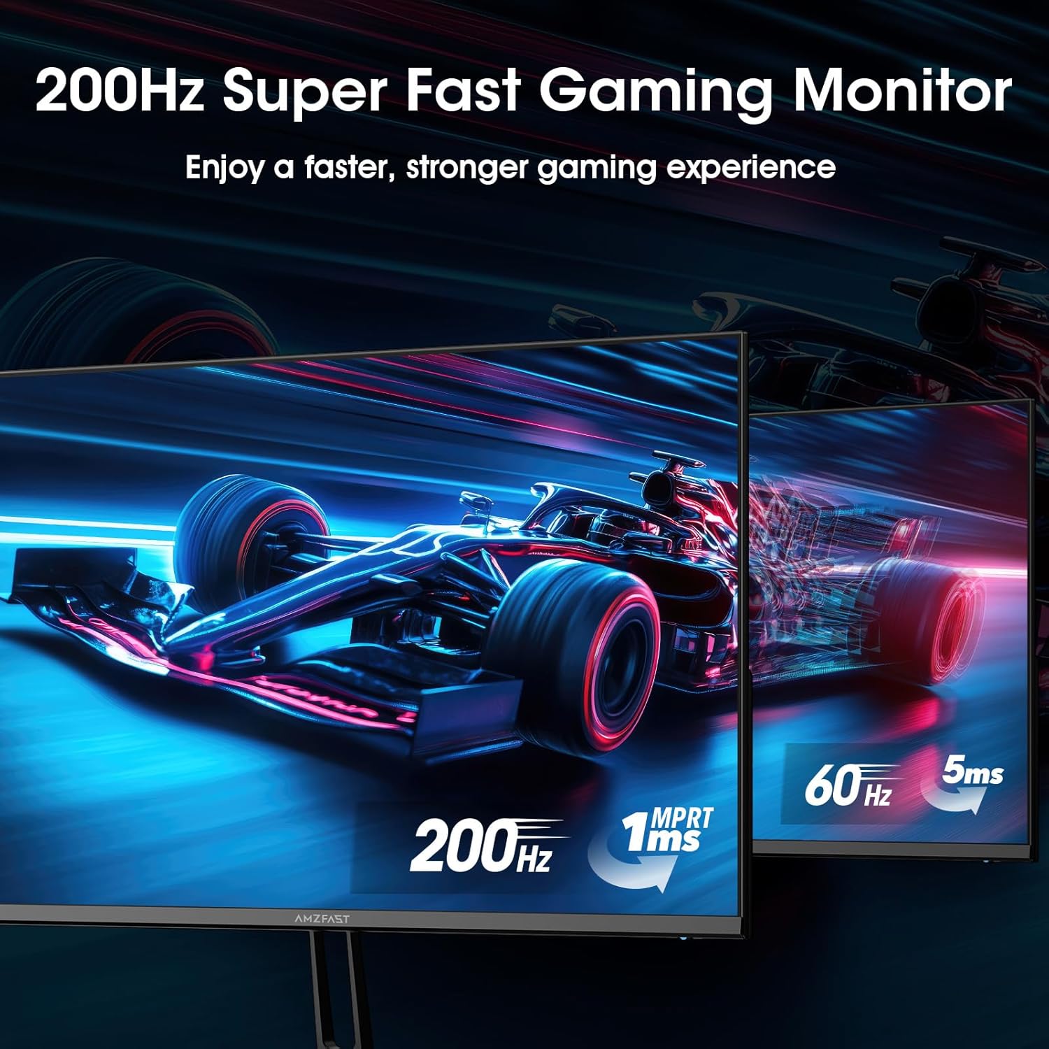 MONITOR GAMER AMZFAST 24 PULGADAS FHD 200HZ 1MS ADAPTIVE SYNC AMZG24X1 - 2