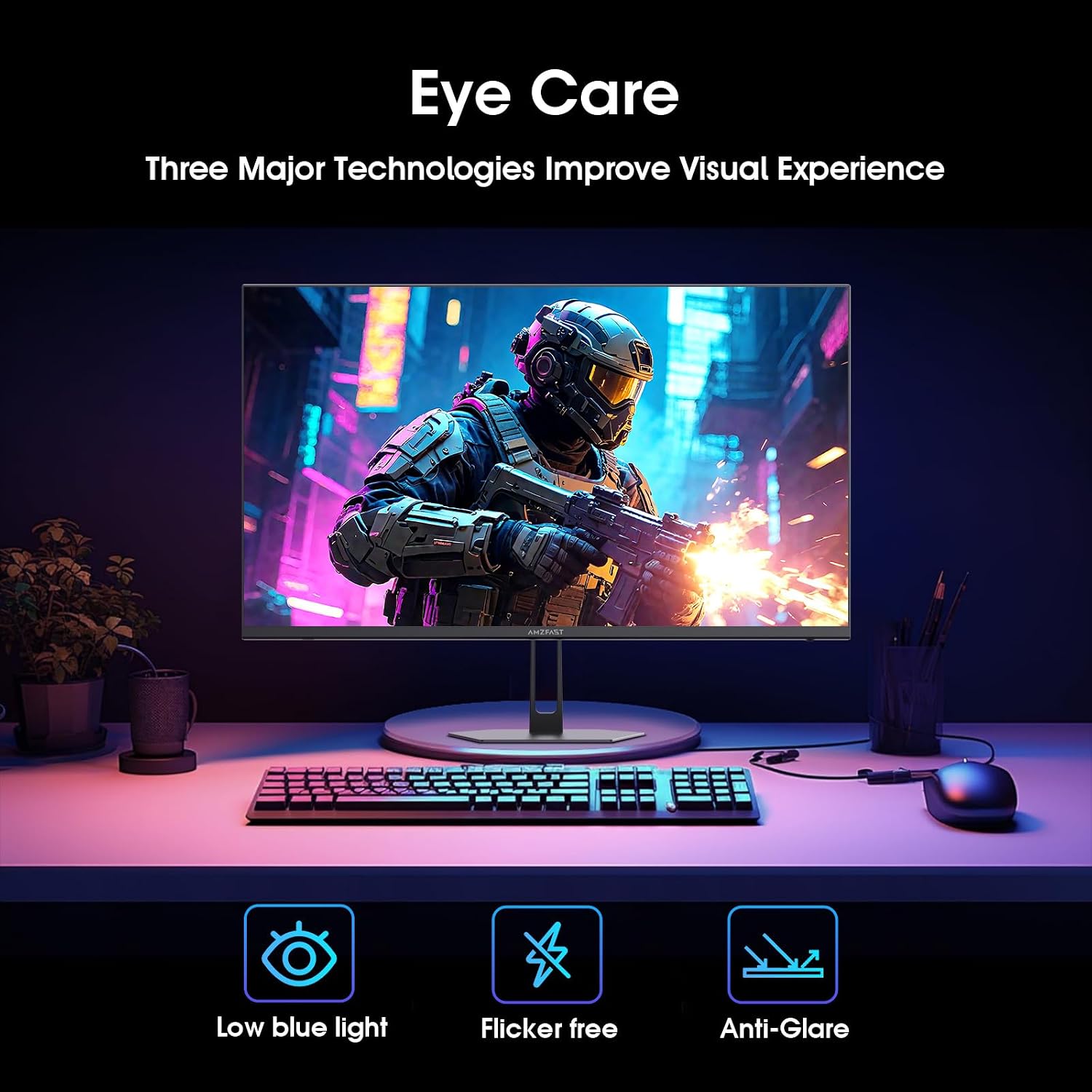 MONITOR GAMER AMZFAST 24 PULGADAS FHD 200HZ 1MS ADAPTIVE SYNC AMZG24X1 - 5