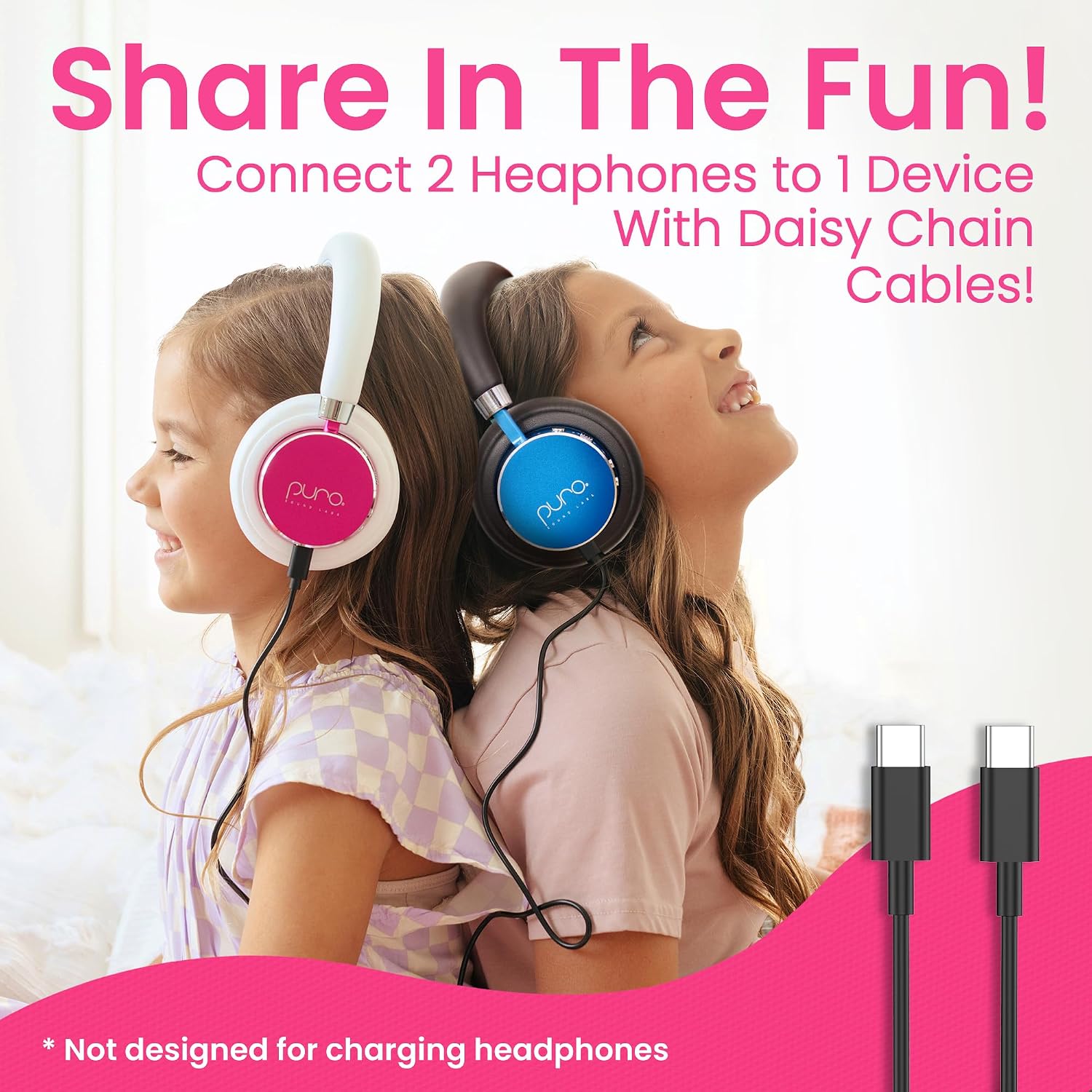 AUDÍFONOS PARA NIÑOS PURO SOUND LABS BT2200 PLUS ROSA - 4