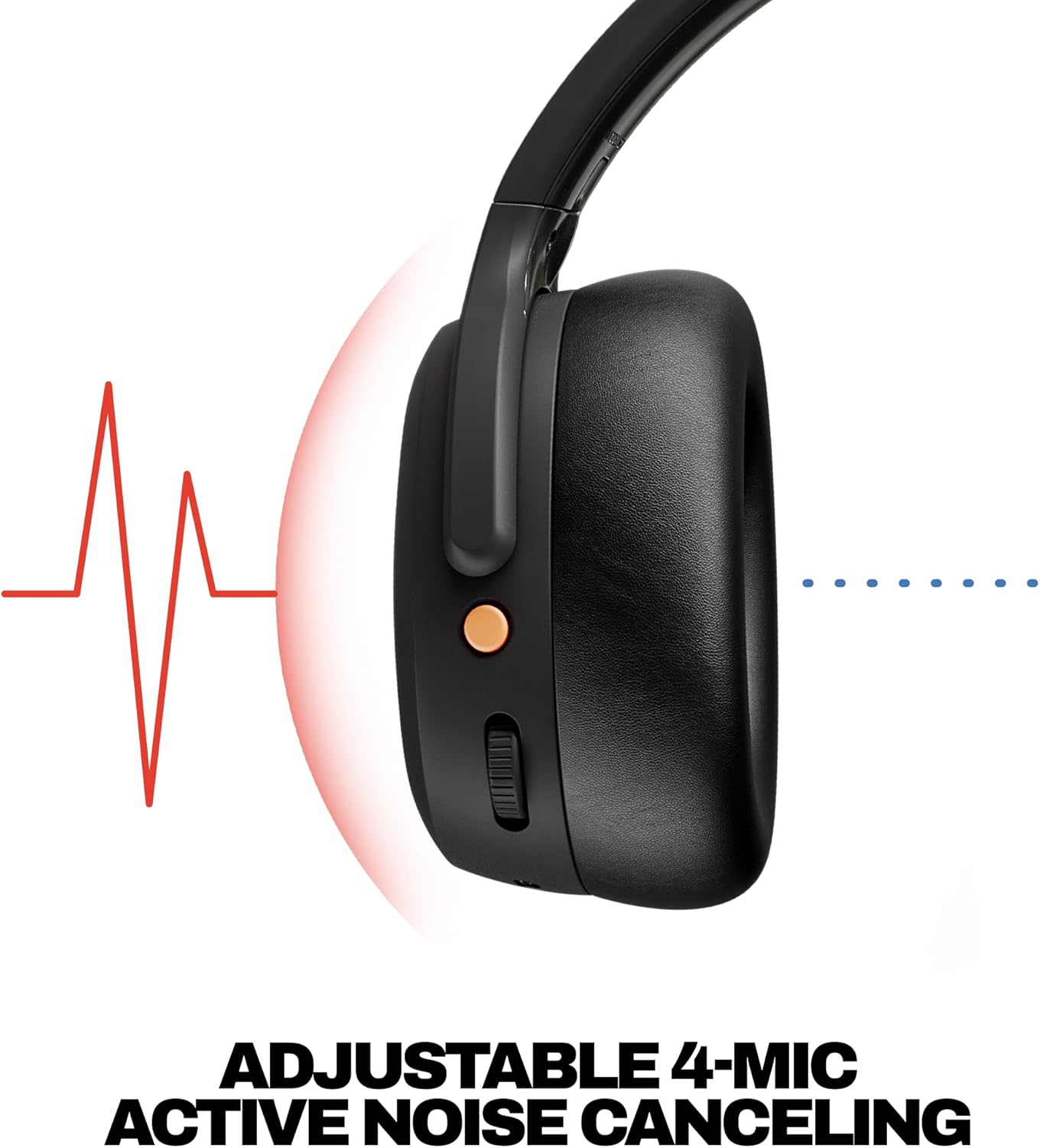 AUDÍFONOS SKULLCANDY CRUSHER ANC 2 INALÁMBRICOS CON CANCELACIÓN DE RUIDO TRUE BLACK - 4