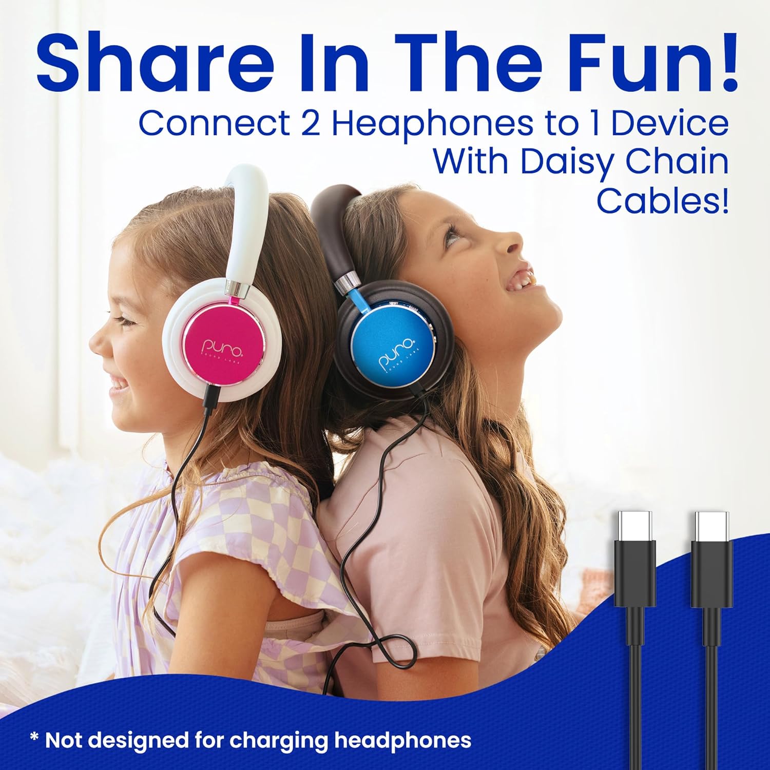 AUDÍFONOS PARA NIÑOS PURO SOUND LABS BT2200 PLUS AZUL CON LIMITADOR DE VOLUMEN 85DB - 4