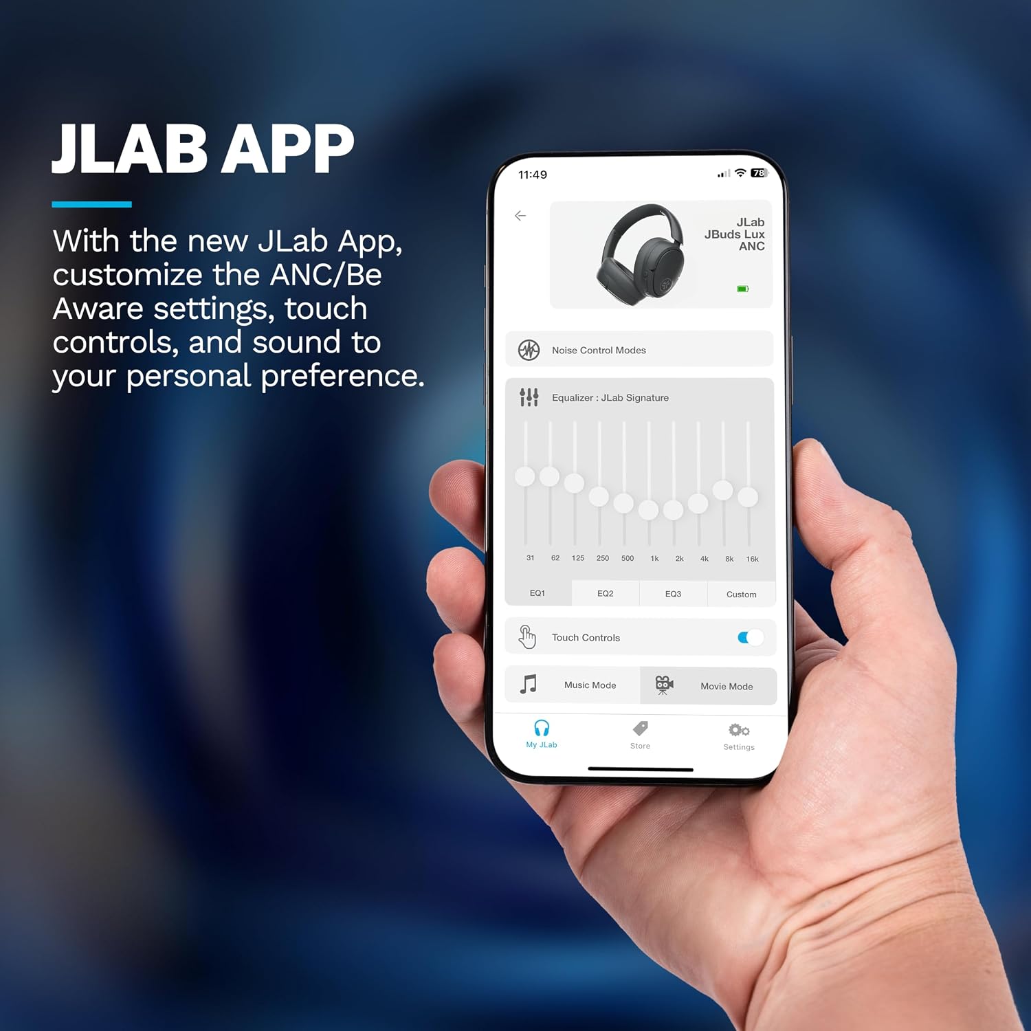 AUDÍFONOS OVER-EAR JLAB JBUDS LUX ANC JELLE ROYAL CAVIAR - 5
