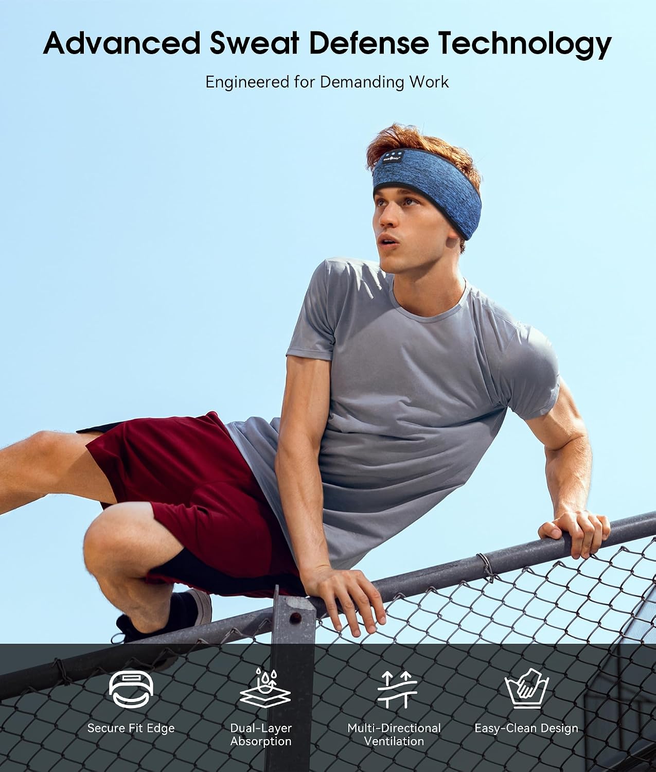 AUDÍFONOS BLUETOOTH MUSICOZY SLEEP HEADPHONES BANDA DEPORTIVA INALÁMBRICA - 3