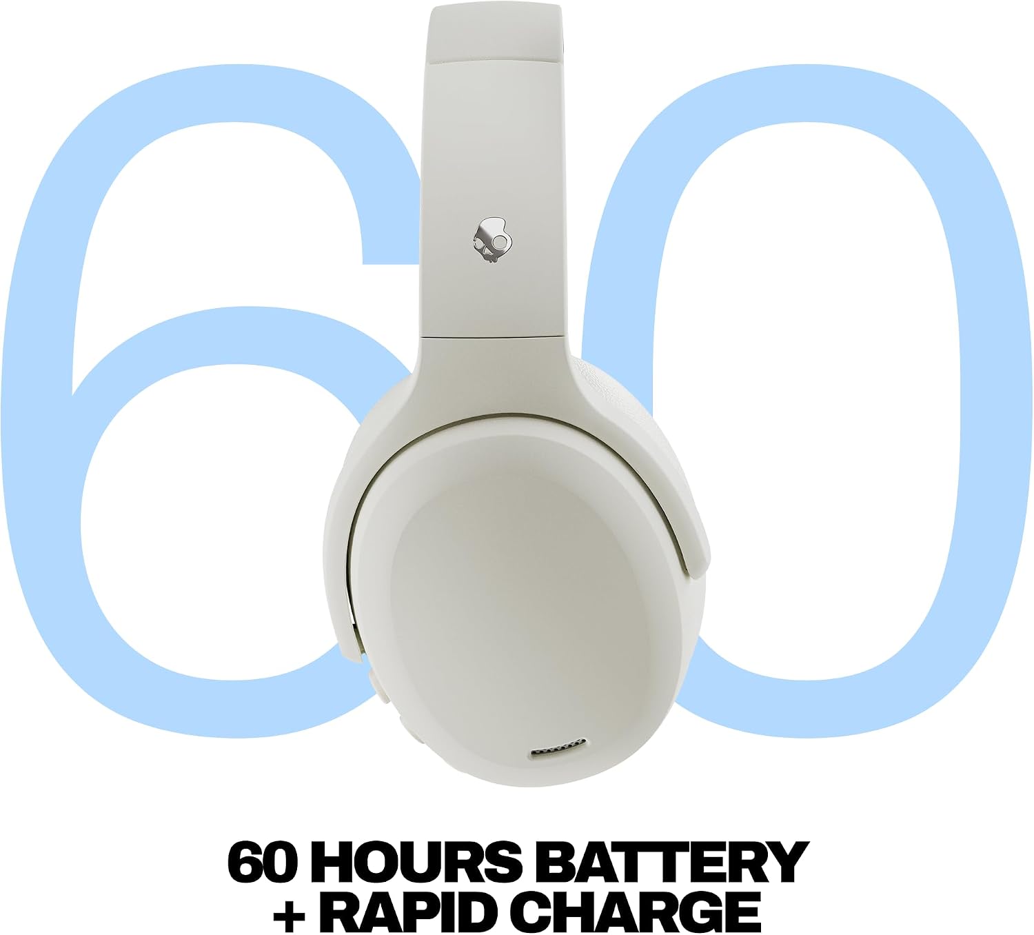 AUDÍFONOS INALÁMBRICOS SKULLCANDY CRUSHER ANC 2 CON CANCELACIÓN DE RUIDO BONE - 3