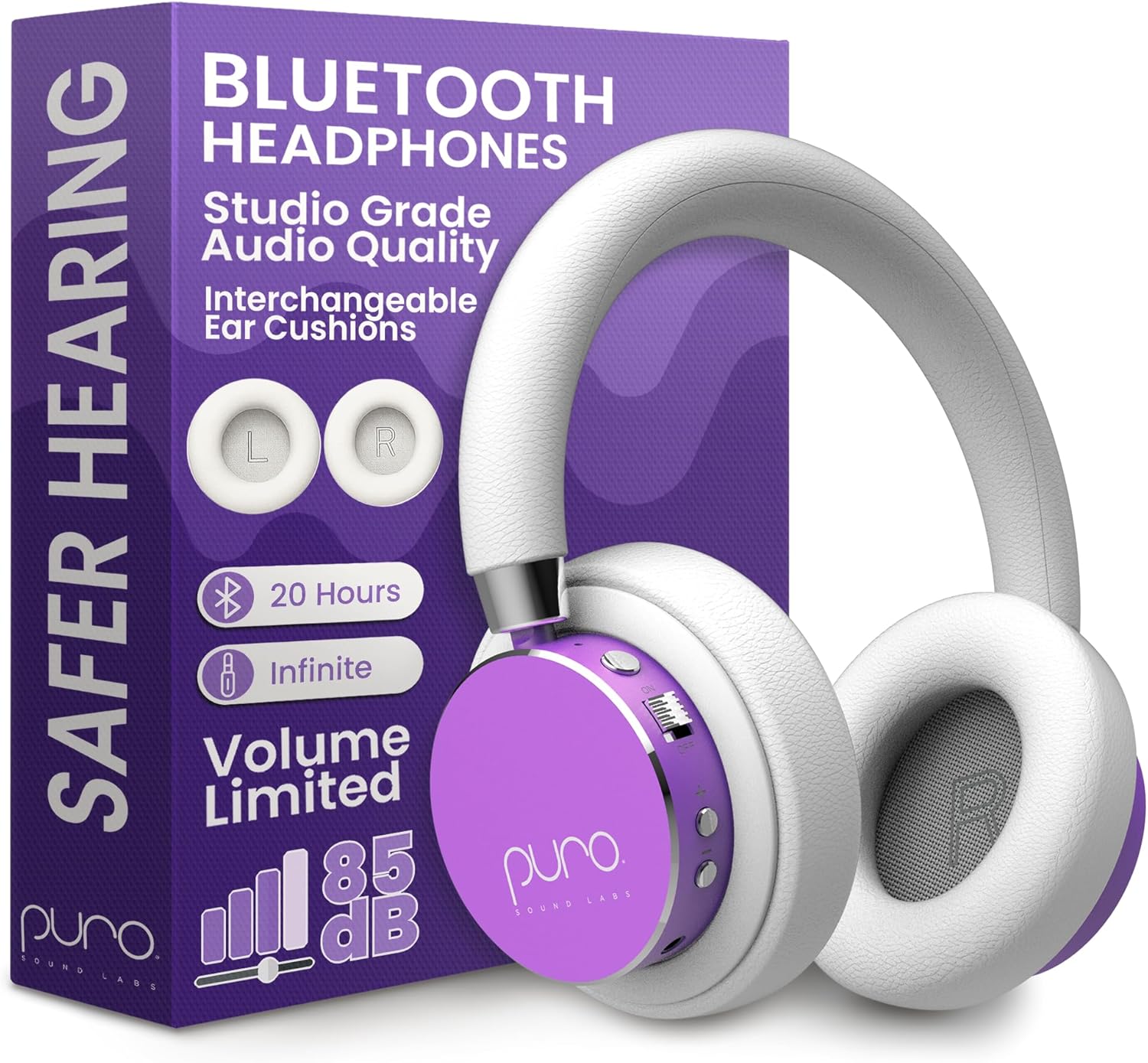 AUDÍFONOS PARA NIÑOS PURO SOUND LABS BT2200 PLUS MORADO - 1