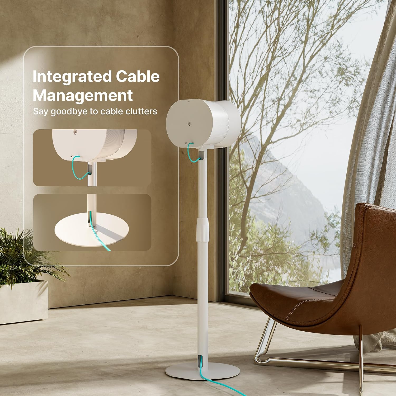 SOPORTES PARA PARLANTES PEGZONE 26.9'-42' COMPATIBLES CON SONOS ERA 100 Y 300, PACK 2 - 5