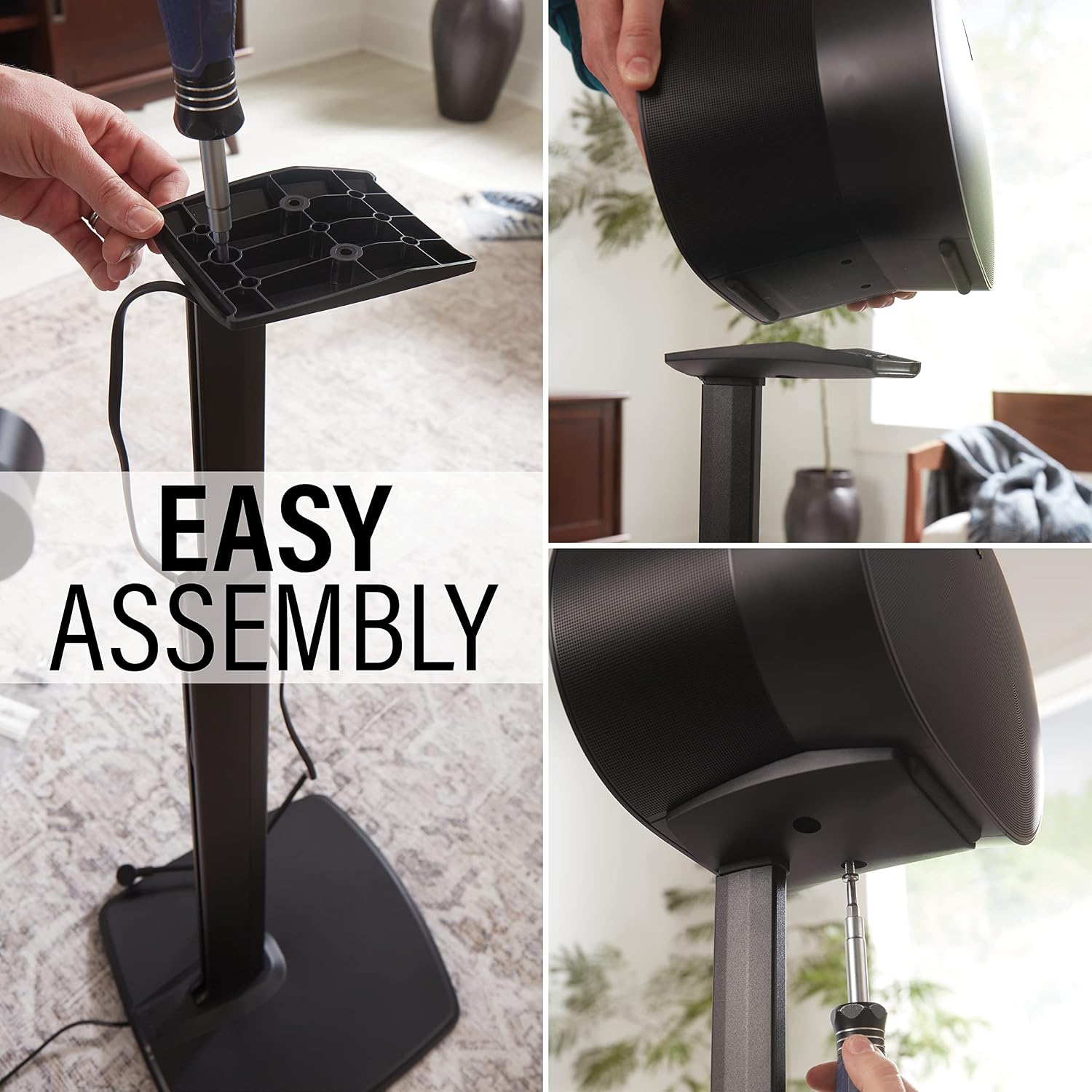 SOPORTES PARA PARLANTES SANUS WIRELESS PARA SONOS ERA 300 NEGRO - 5