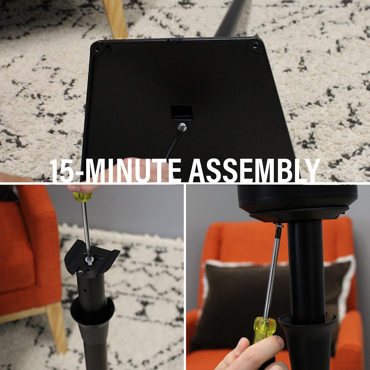 SOPORTE PARA PARLANTES SANUS WIRELESS PARA SONOS ERA 100 PAR NEGRO - 2
