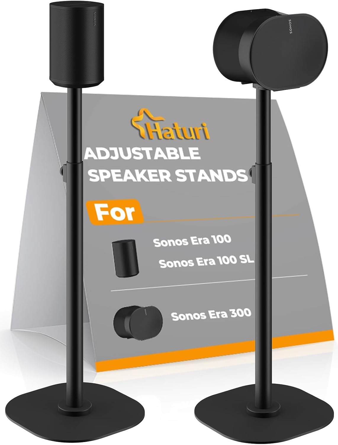 SOPORTES PARA PARLANTES HATURI AJUSTABLES PARA SONOS ERA 100, 100 SL Y ERA 300, PAR - 1