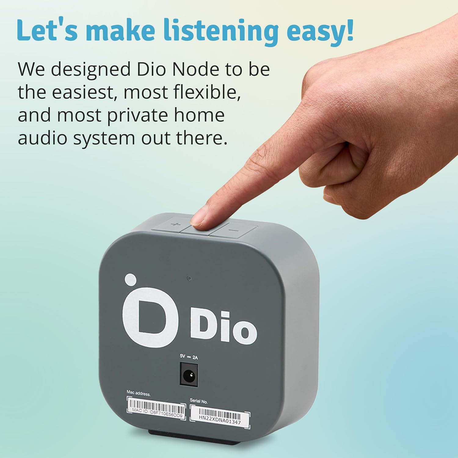 PARLANTES PORTÁTILES DIO NODE MULTIROOM WI-FI (3 UNIDADES) - 2
