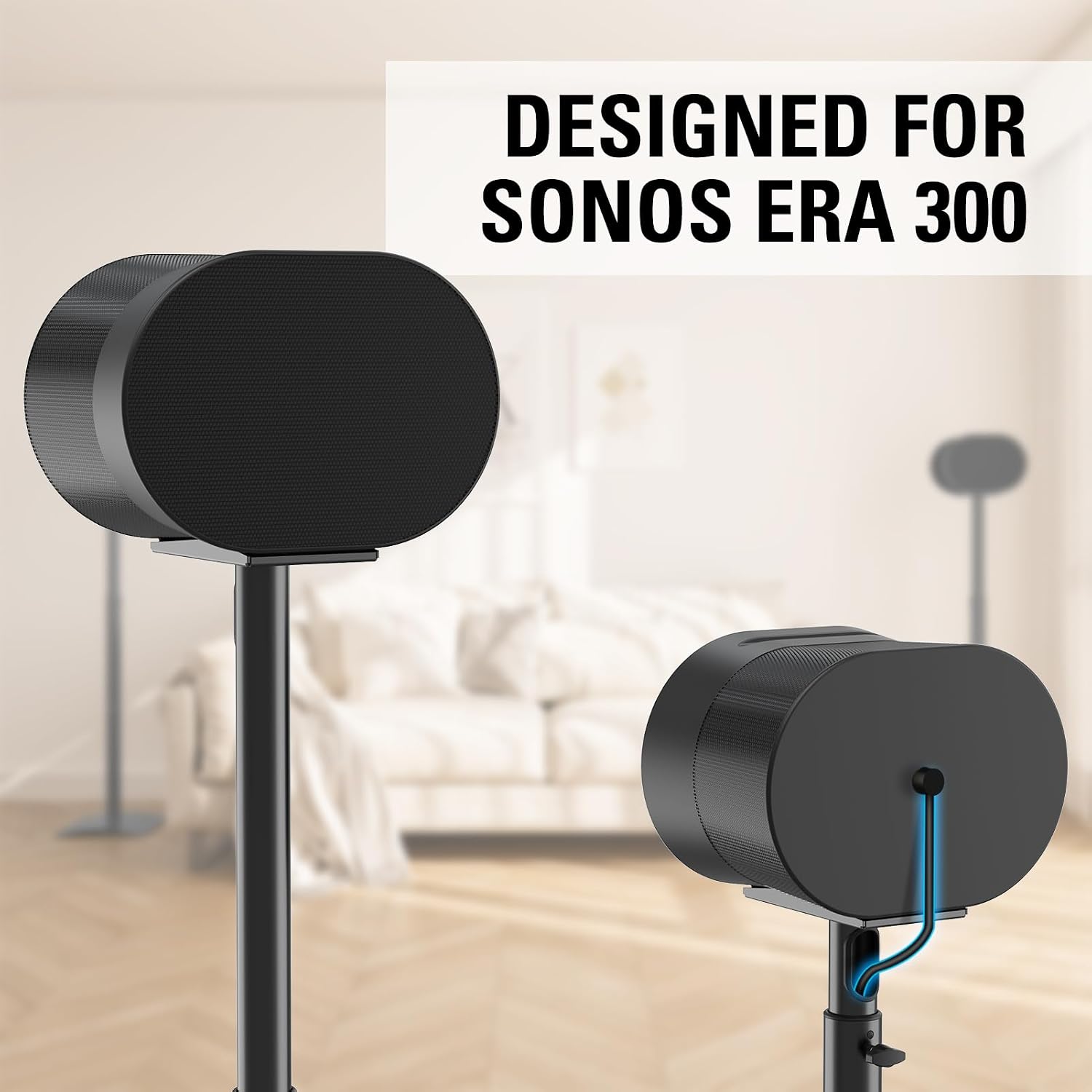 SOPORTE PARA PARLANTES MOUNTING DREAM SONOS ERA 300 AJUSTABLE HASTA 107.7 CM PAR - 2