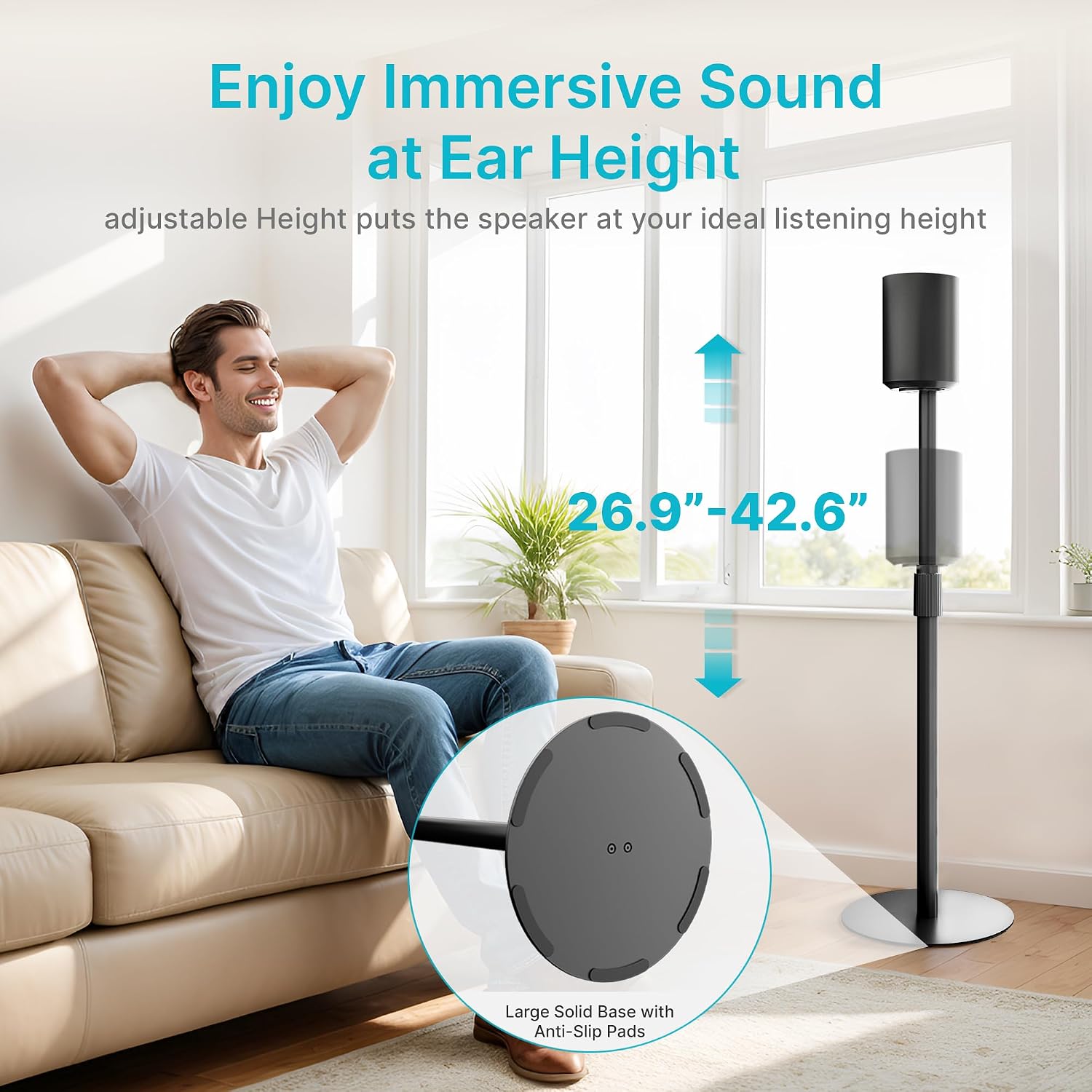 SOPORTE PARA PARLANTES PEGZONE COMPATIBLE CON SONOS ERA 100 Y 300 1 UNIDAD - 3