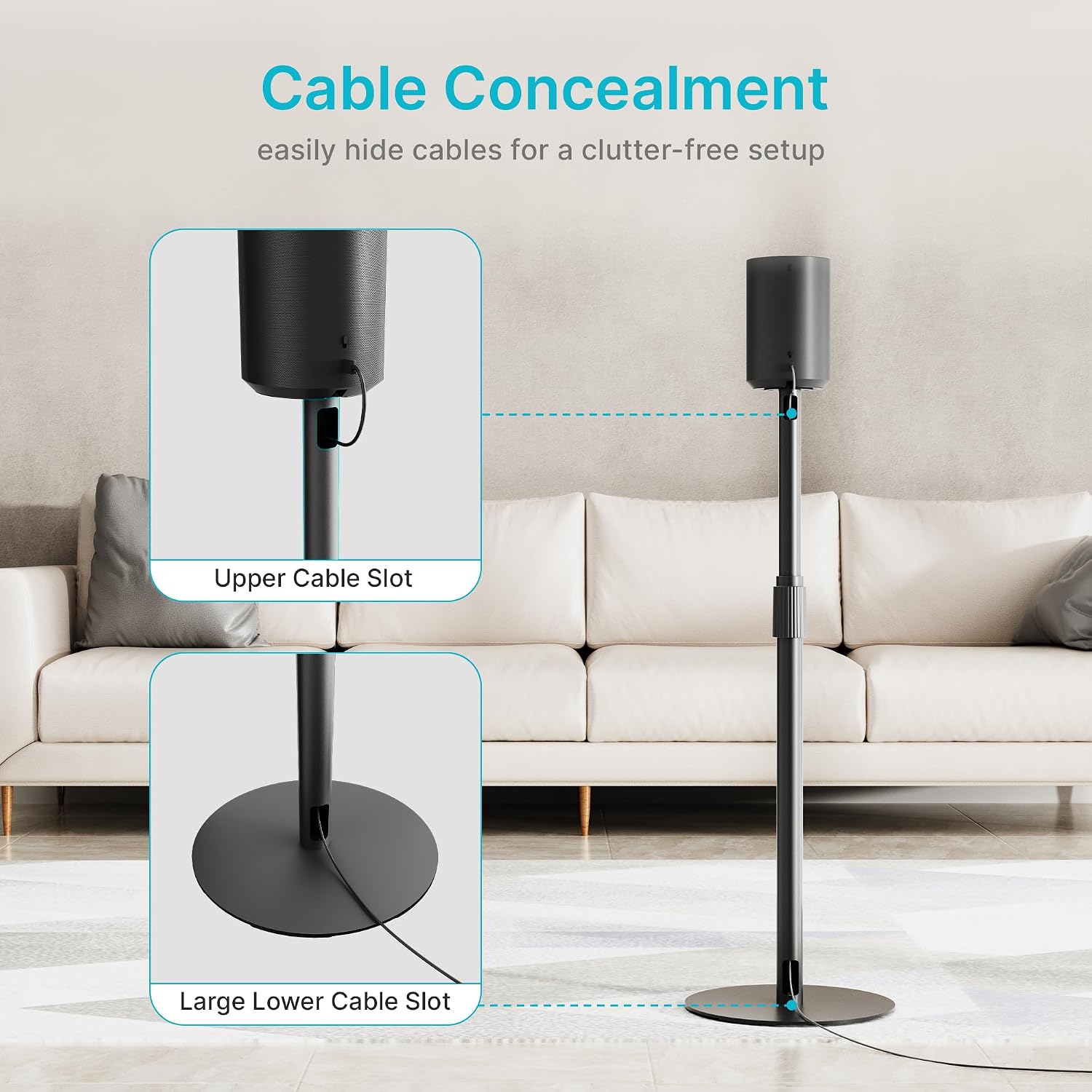 SOPORTE PARA PARLANTES PEGZONE COMPATIBLE CON SONOS ERA 100 Y 300 1 UNIDAD - 4