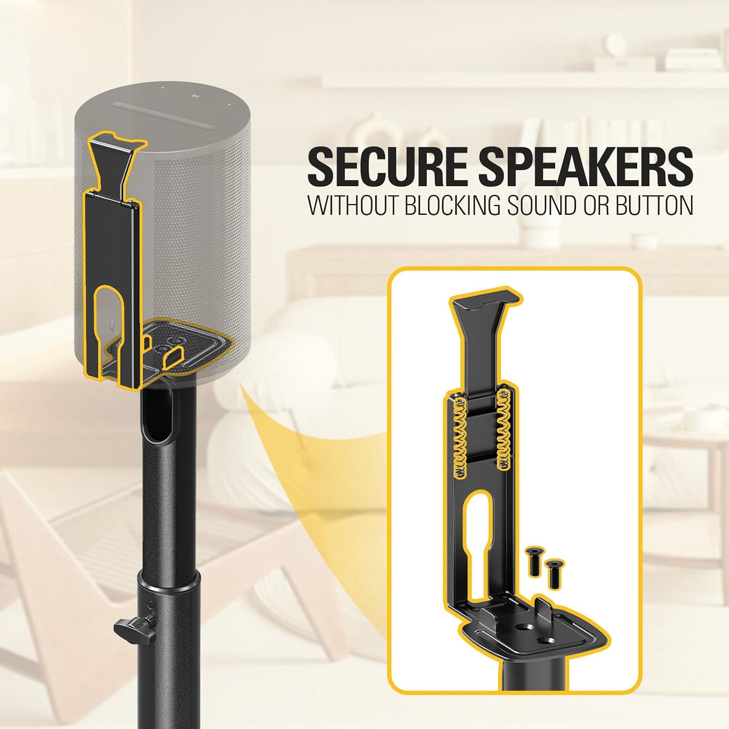 SOPORTE PARA PARLANTE MOUNTING DREAM PARA SONOS ERA 100 AJUSTABLE 32.5-42 PULGADAS - 3