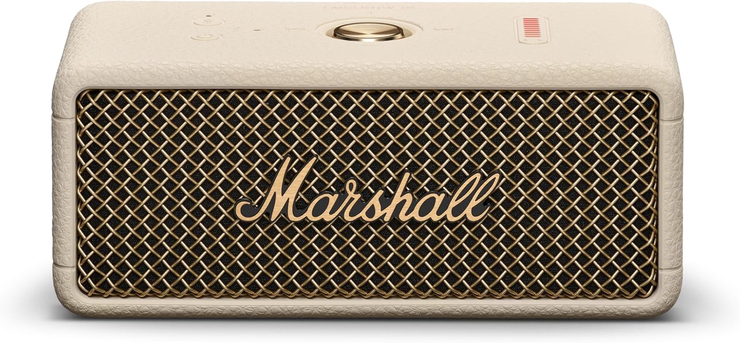 PARLANTE PORTÁTIL MARSHALL EMBERTON III BLUETOOTH IMPERMEABLE CREMA - 1