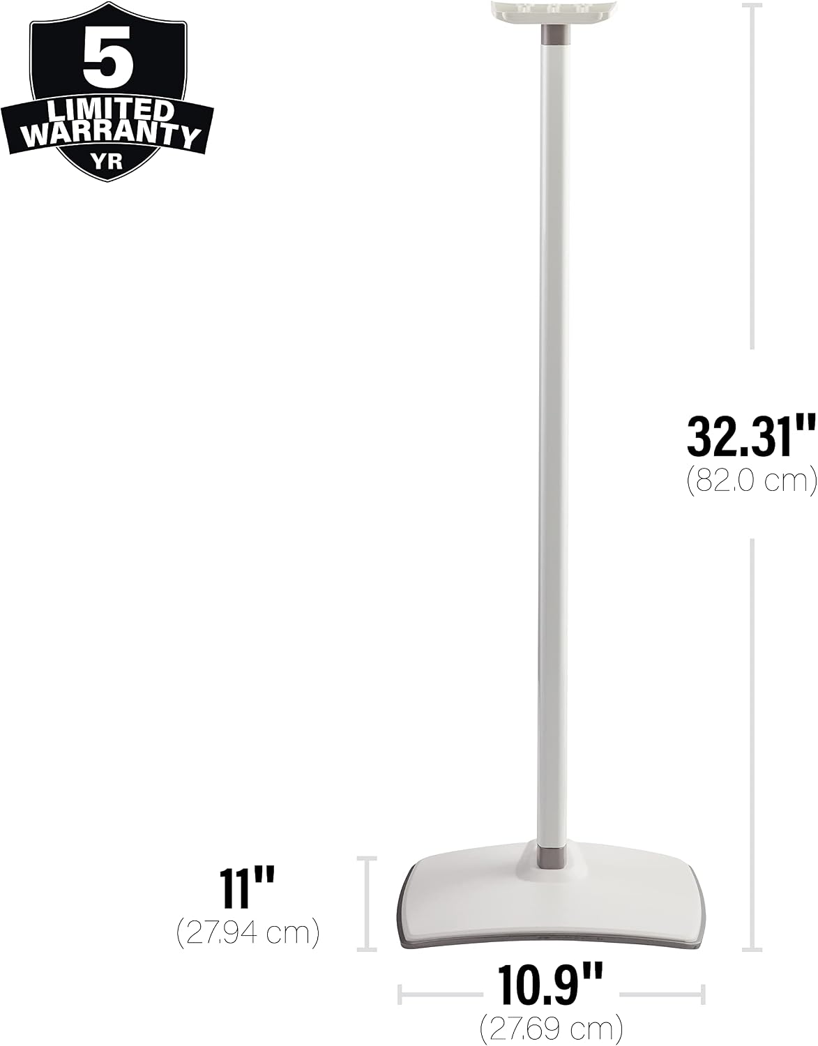SOPORTE PARA PARLANTE SANUS WSSE31 ALTURA FIJA PARA SONOS ERA 300 BLANCO - 3