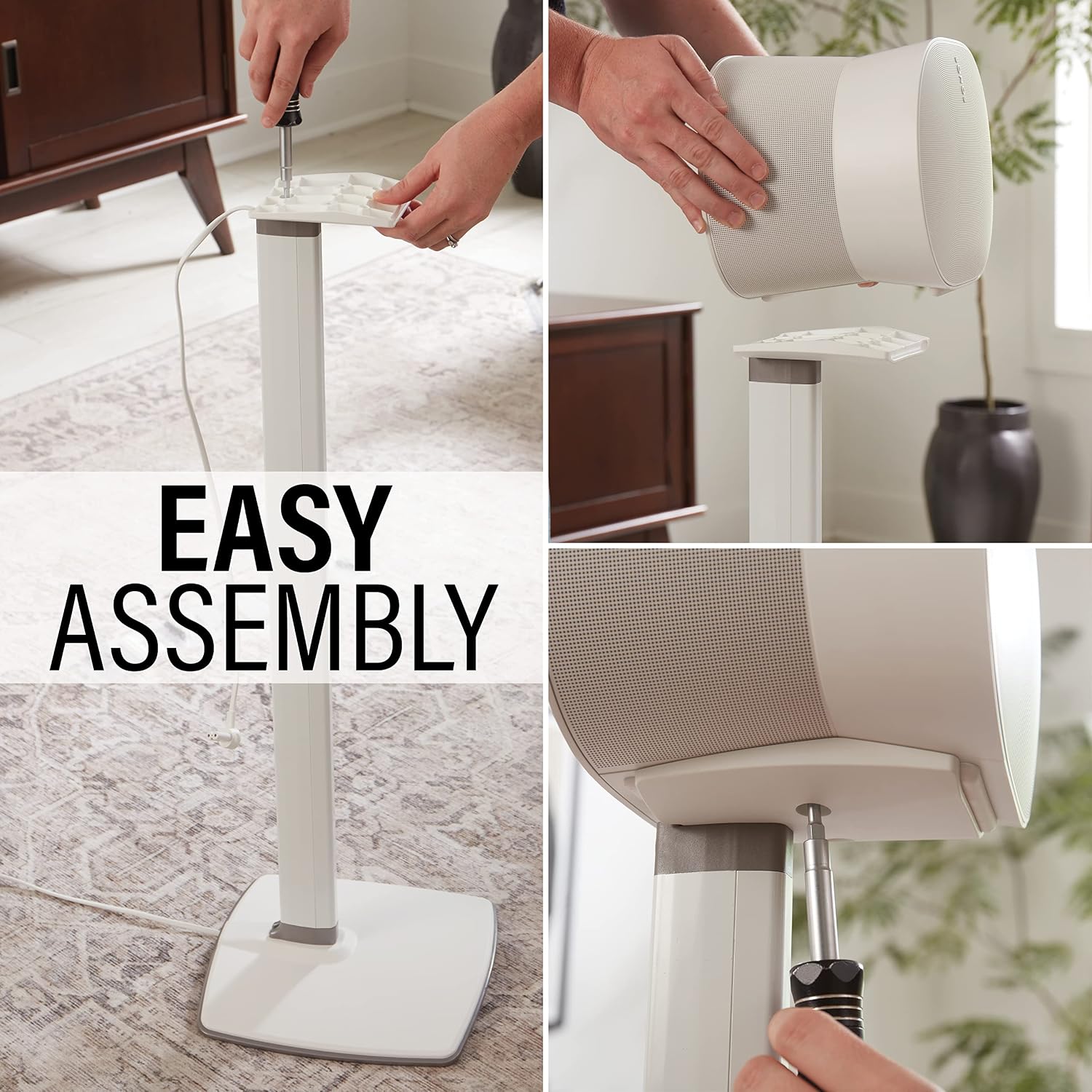 SOPORTE PARA PARLANTE SANUS WSSE31 ALTURA FIJA PARA SONOS ERA 300 BLANCO - 5