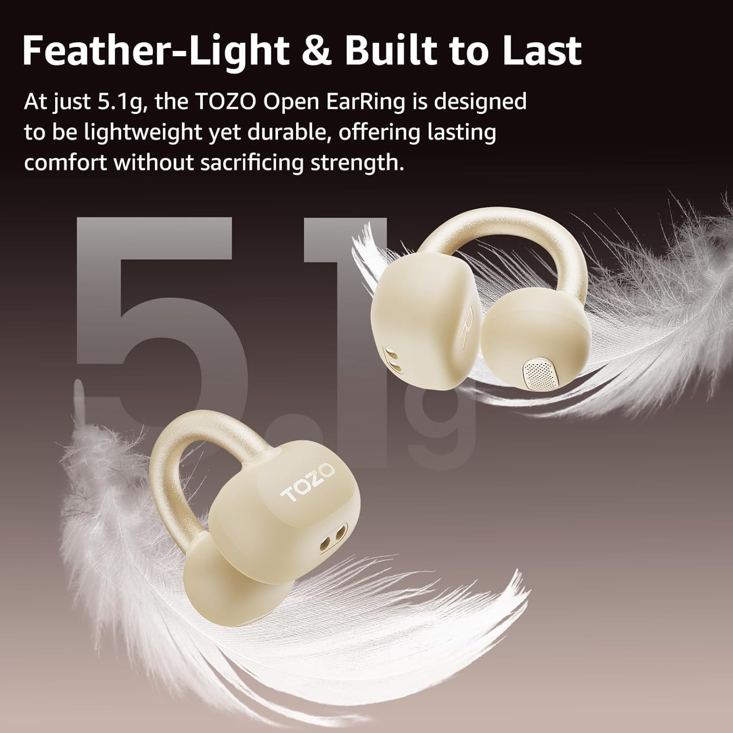 AUDÍFONOS TOZO OPENEARRING BLUETOOTH 5.4 OPEN EAR 40H - 3