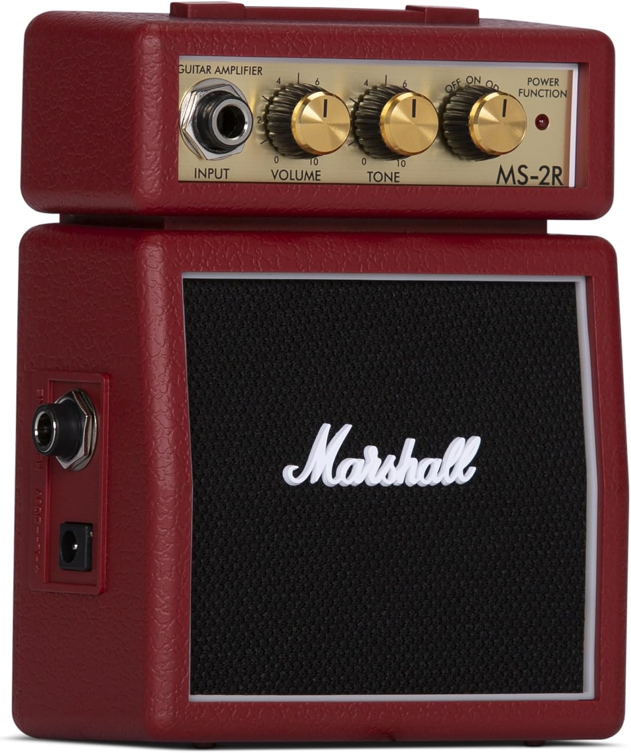 AMPLIFICADOR DE GUITARRA MARSHALL MS-2R MINI STACK SERIES ROJO - 2