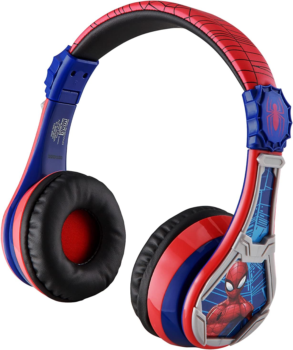AUDÍFONOS INALÁMBRICOS EKIDS SPIDERMAN CON BLUETOOTH Y MICRÓFONO PARA NIÑOS - 1