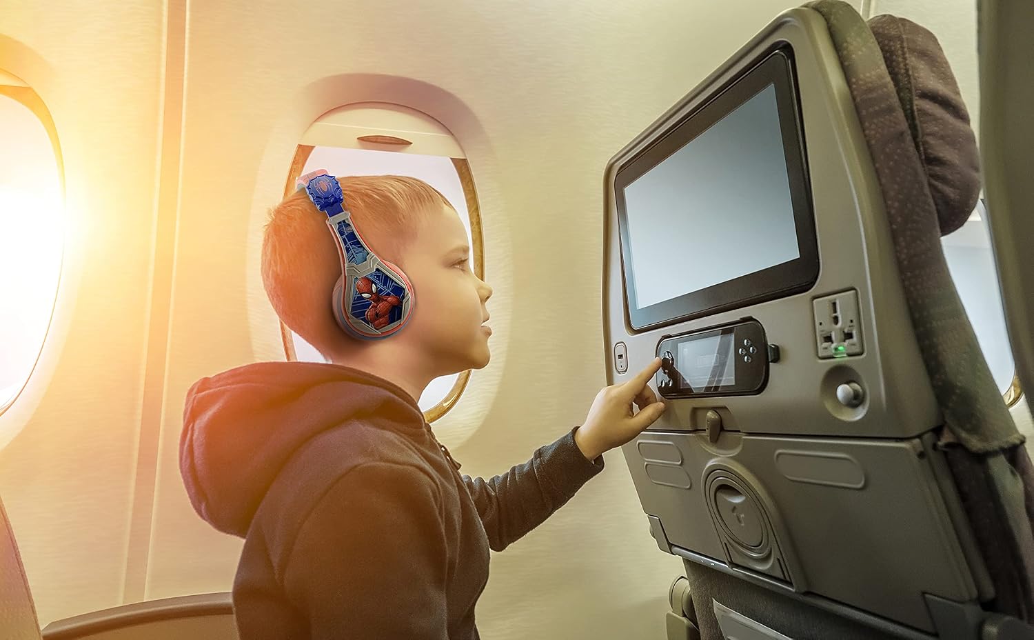 AUDÍFONOS INALÁMBRICOS EKIDS SPIDERMAN CON BLUETOOTH Y MICRÓFONO PARA NIÑOS - 5