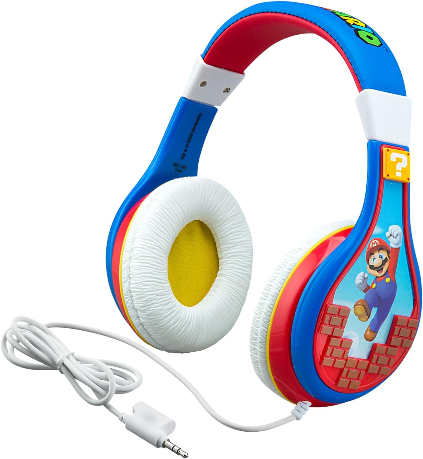 AUDÍFONOS PARA NIÑOS EKIDS SUPER MARIO CON DIADEMA AJUSTABLE Y CONTROL DE VOLUMEN - 1