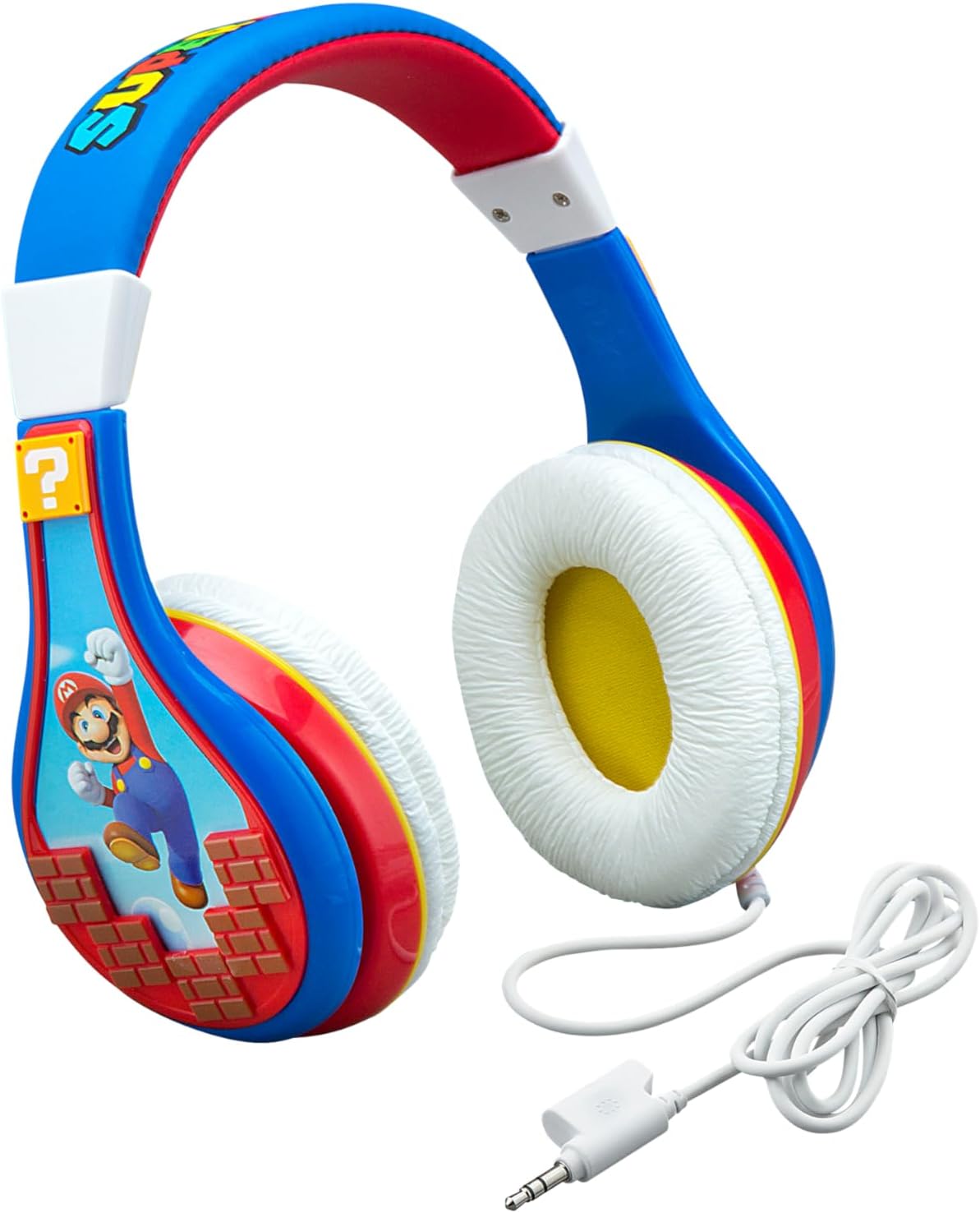 AUDÍFONOS PARA NIÑOS EKIDS SUPER MARIO CON DIADEMA AJUSTABLE Y CONTROL DE VOLUMEN - 4