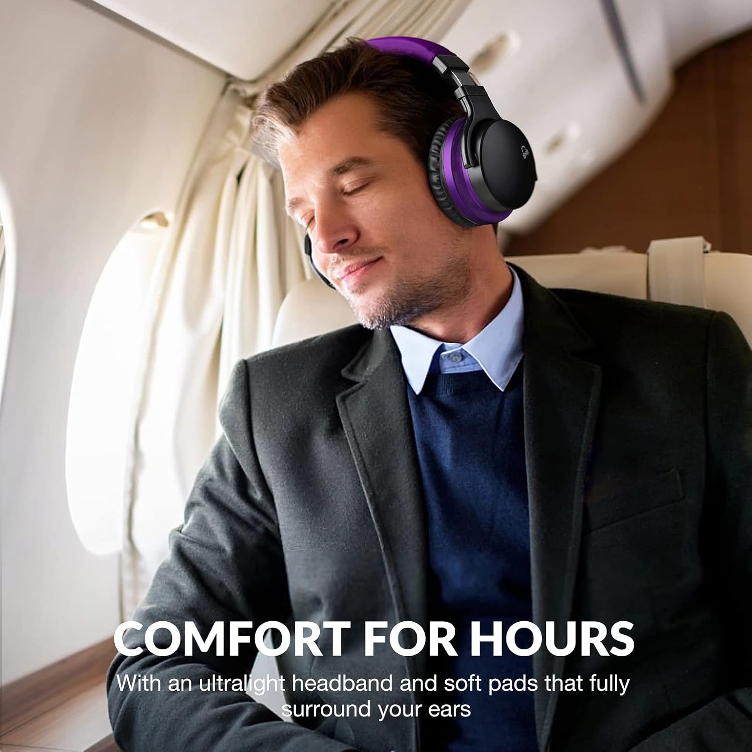 AUDÍFONOS OVER-EAR MOVSSOU E7 CON CANCELACIÓN ACTIVA DE RUIDO - 5