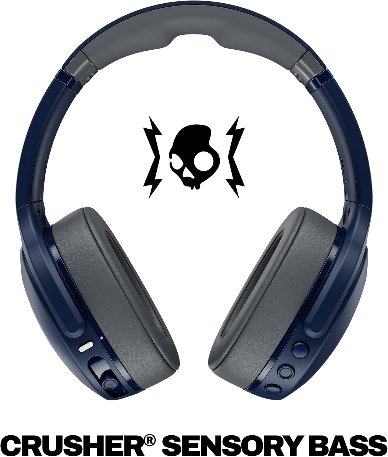 AUDÍFONOS SKULLCANDY CRUSHER EVO WIRELESS BLUETOOTH AZUL GRIS - 2