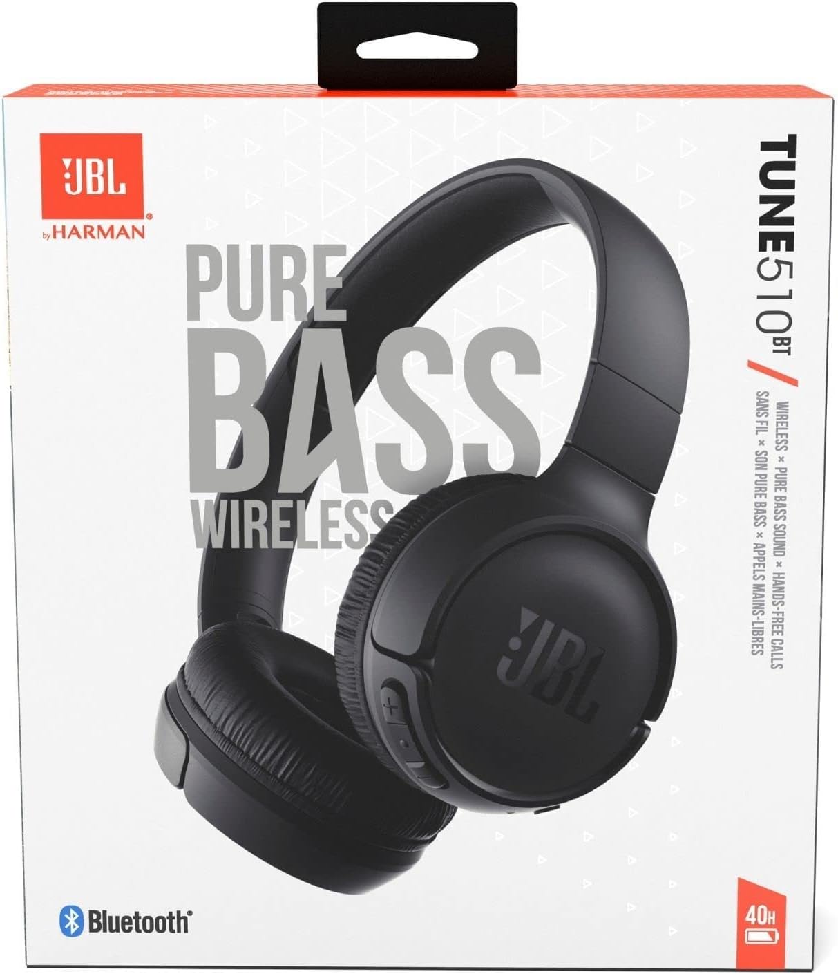 AUDÍFONOS JBL TUNE 510BT BLUETOOTH NEGRO CON MICRÓFONO Y BATERÍA 40 HORAS - 4