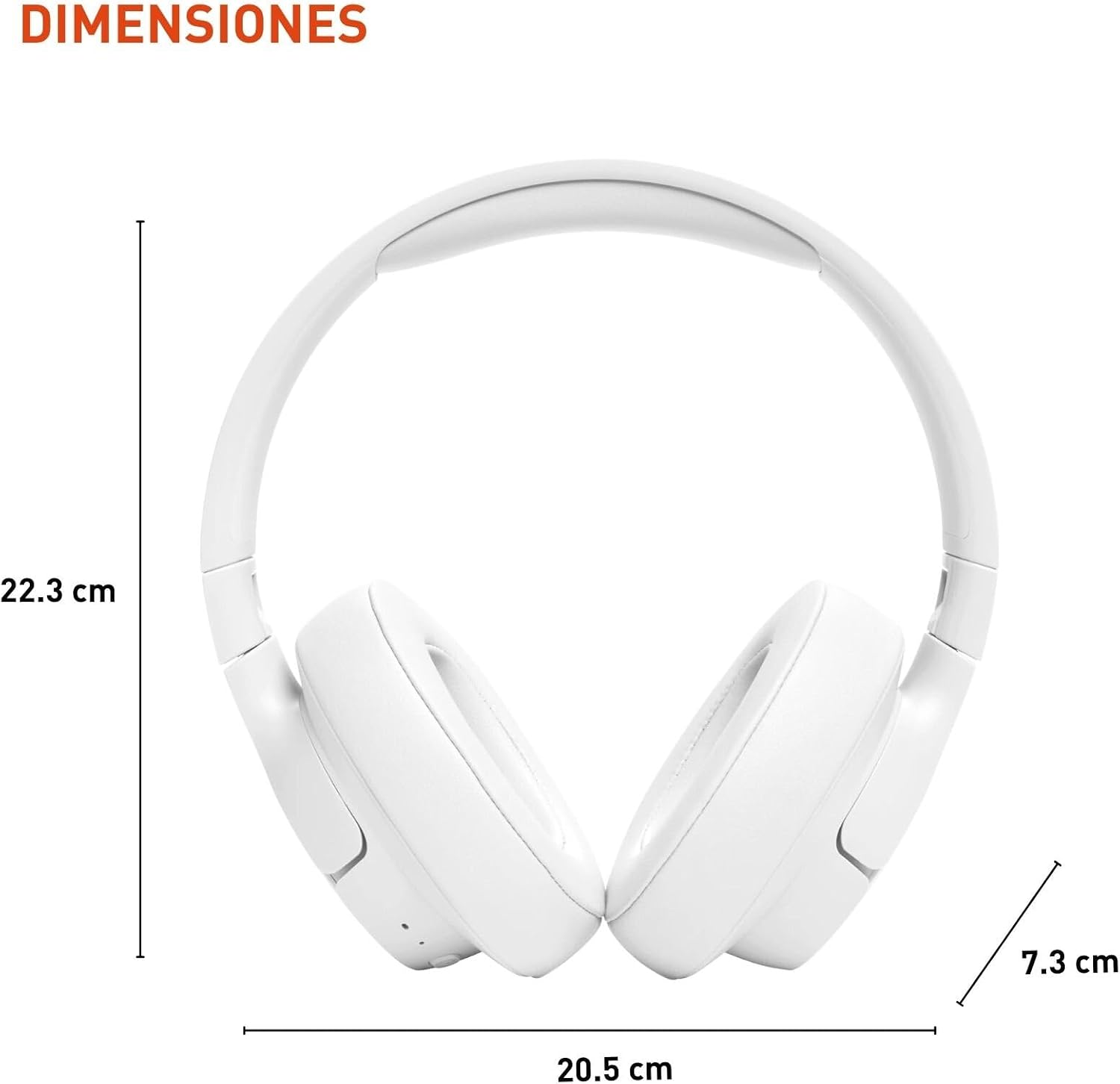 AUDÍFONOS JBL TUNE 720BT OVER-EAR INALÁMBRICOS BLANCO - 3