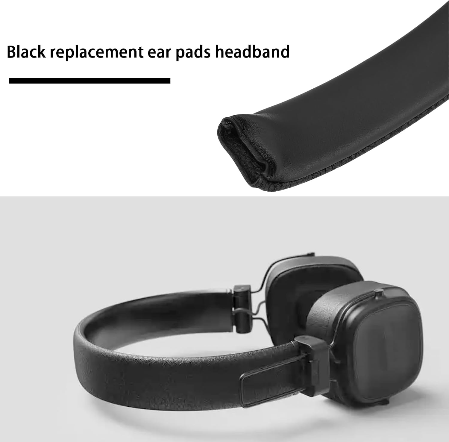 ALMOHADILLA PARA DIADEMA BRINY RIVER COMPATIBLE CON MARSHALL MAJOR 3 NEGRA - 2