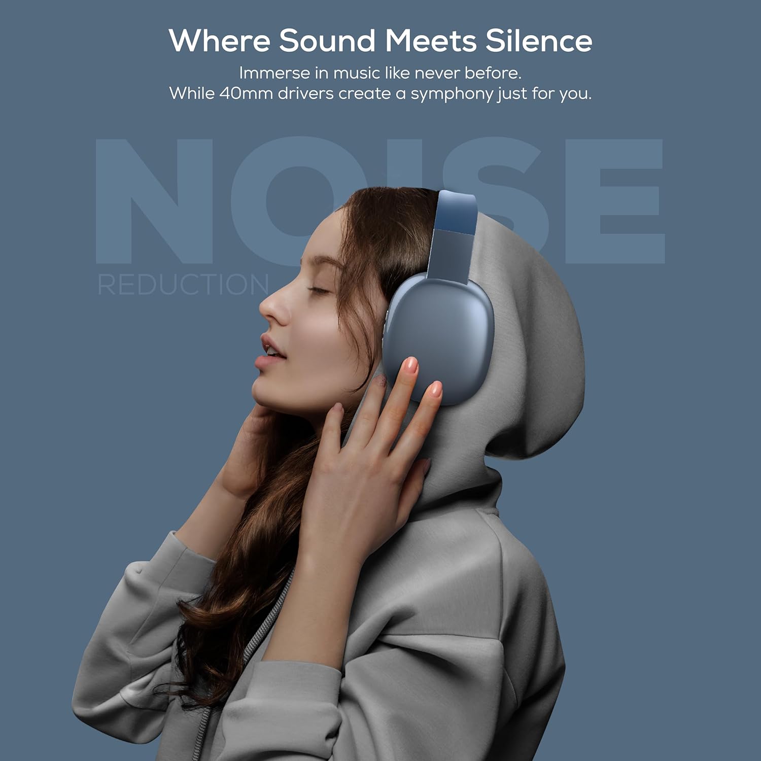 AUDÍFONOS OVER EAR GABBA GOODS BLUETOOTH CON MICRÓFONO Y MICRO SD AZUL - 2