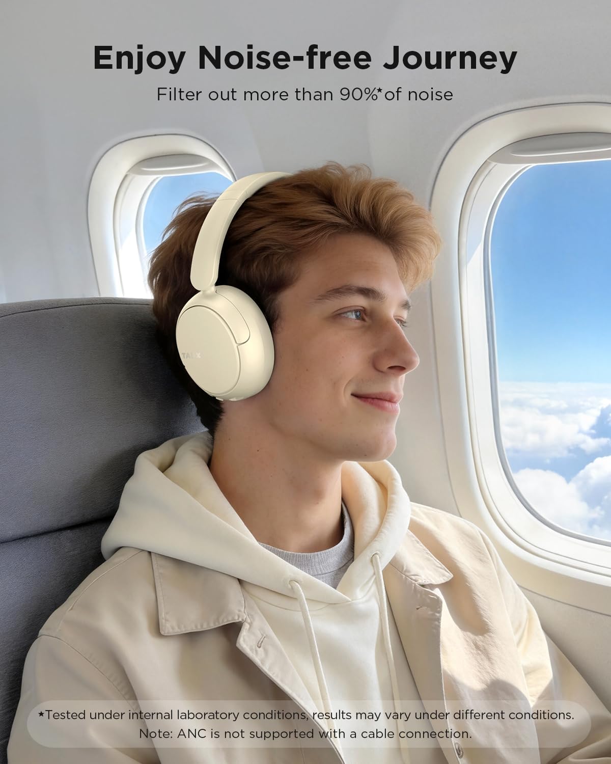 AUDÍFONOS TALIX H30 BLUETOOTH OVER-EAR BLANCO HUESO - 2