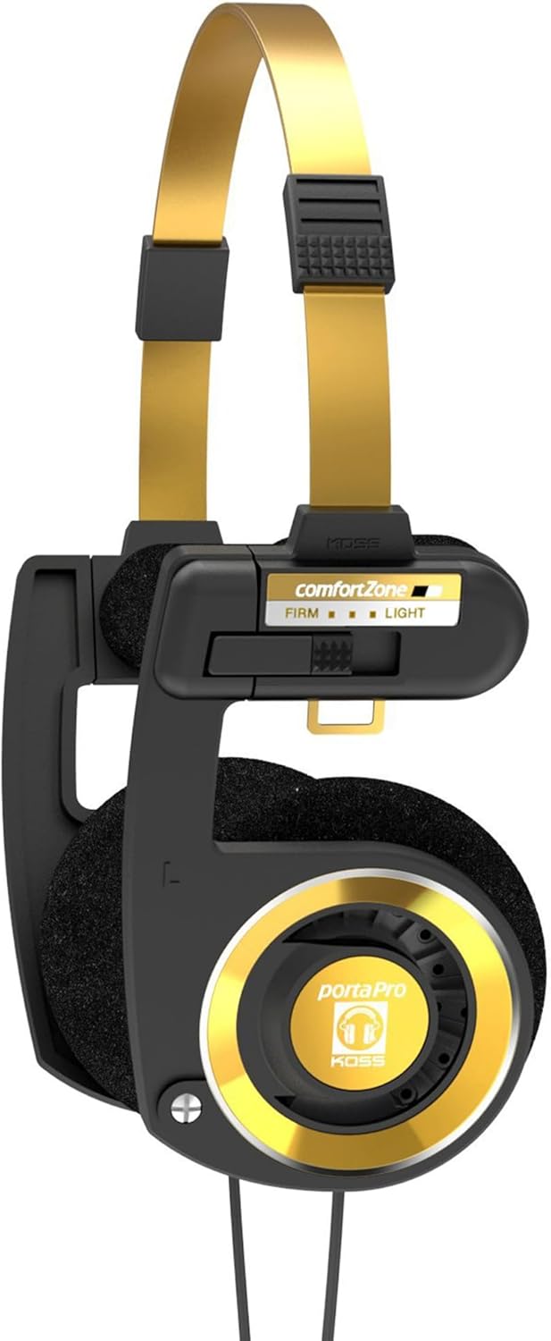 AUDÍFONOS ON-EAR KOSS PORTA PRO LIMITED EDITION NEGRO DORADO - 1