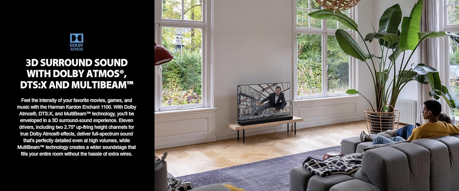 BARRA DE SONIDO JBL HARMAN-KARDON ENCHANT-1100 CON SUBWOOFER Y PARLANTES SURROUND DOLBY ATMOS - 4