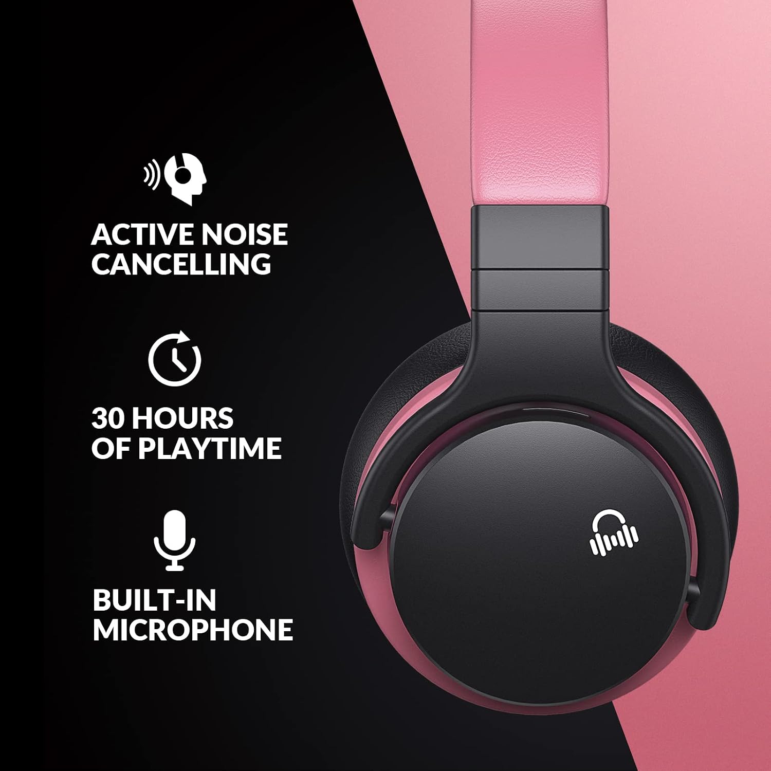 AUDÍFONOS OVER-EAR MOVSSOU E7 CON CANCELACIÓN ACTIVA DE RUIDO - 2
