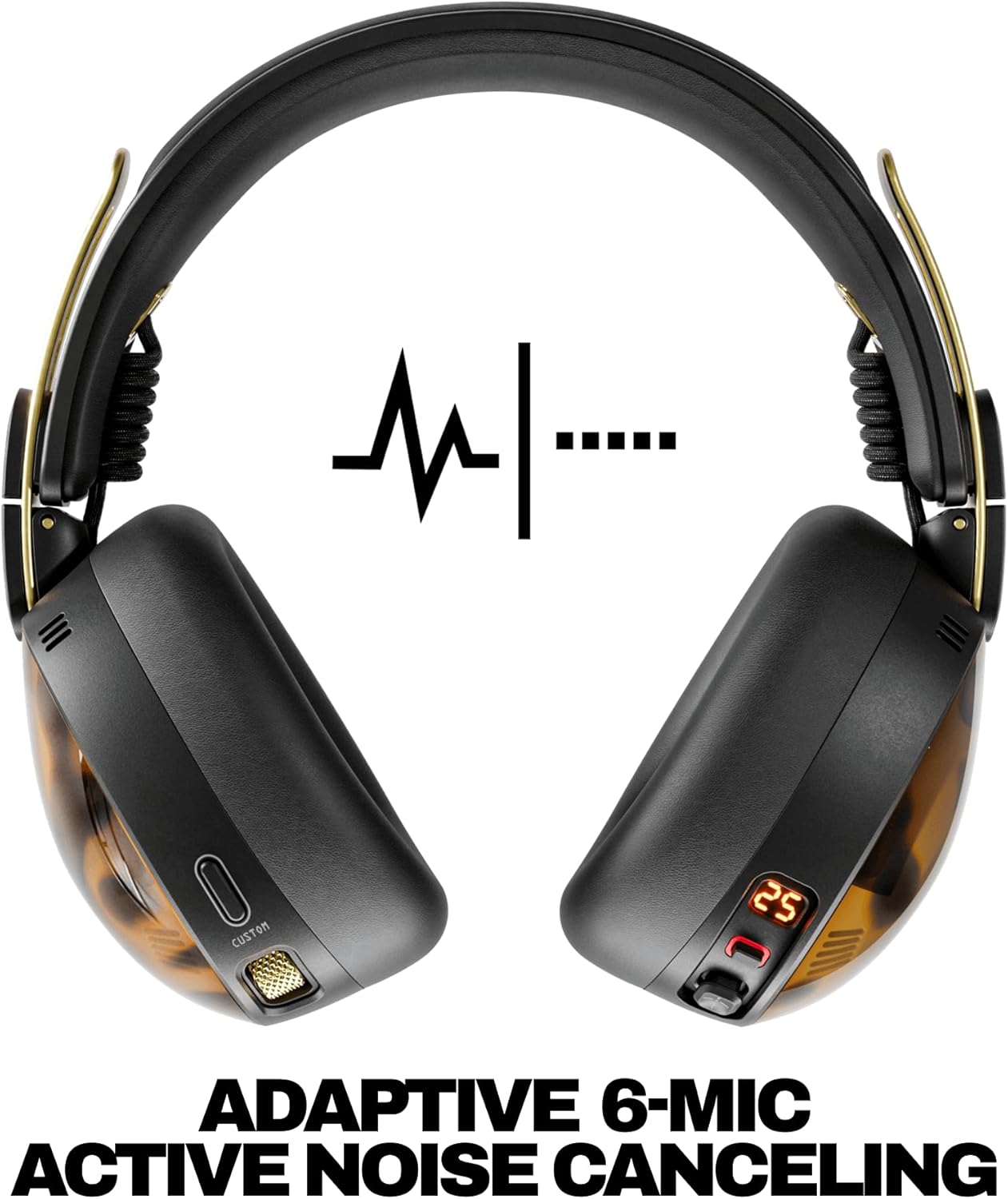 AUDÍFONOS SKULLCANDY AVIATOR 900 ANC INALÁMBRICOS CON CANCELACIÓN DE RUIDO TORTOISE - 2
