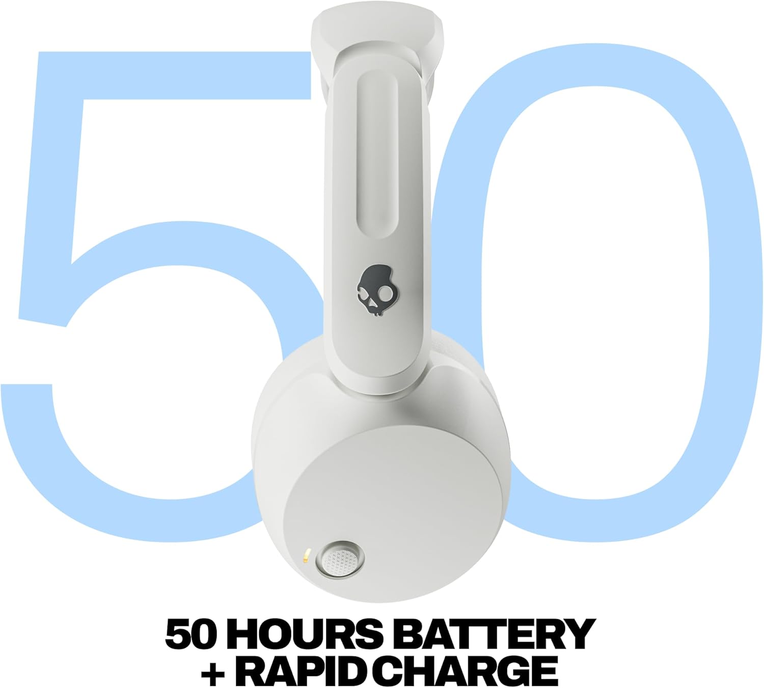 AUDÍFONOS ON-EAR INALÁMBRICOS SKULLCANDY ICON 180 BLUETOOTH COLOR HUESO - 2