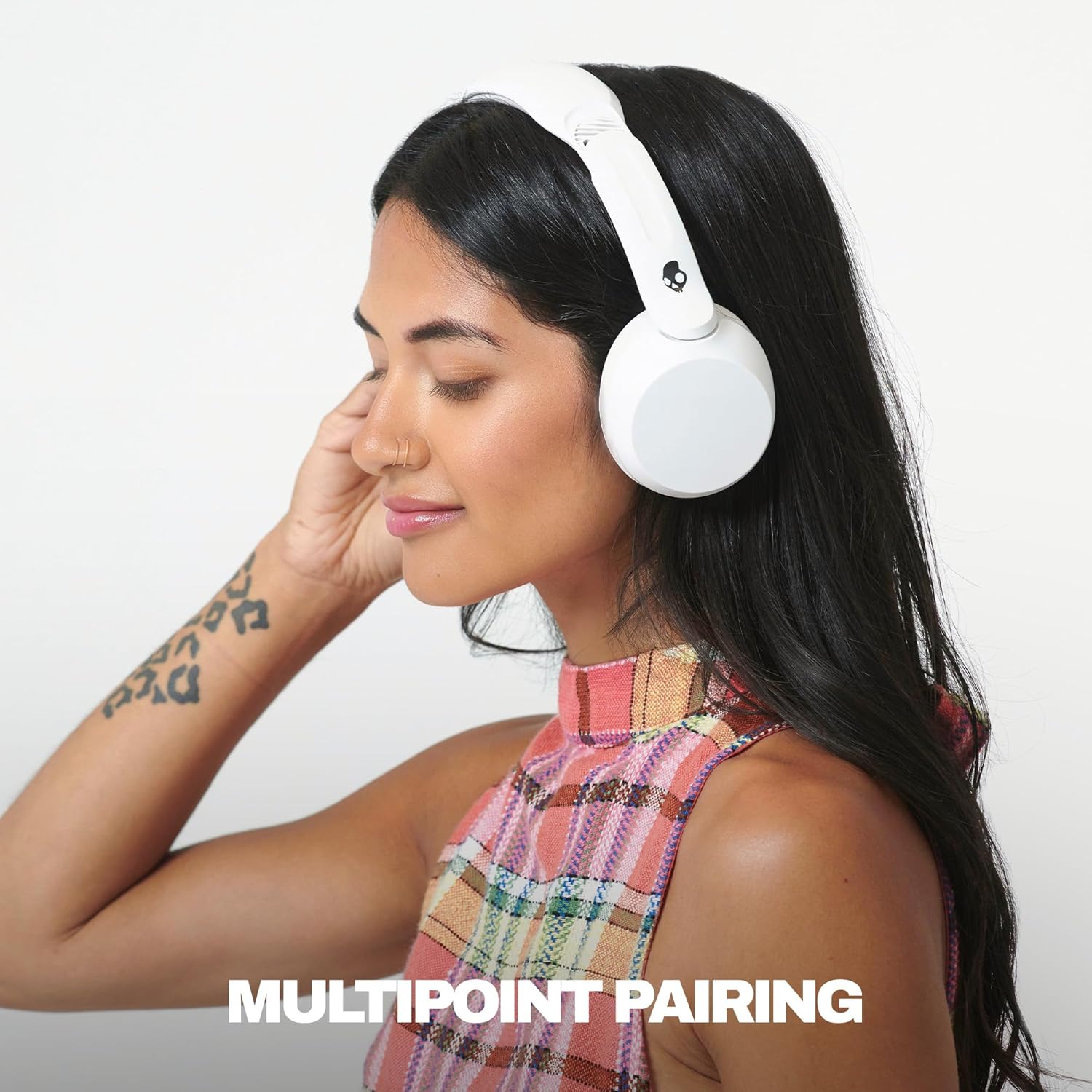 AUDÍFONOS ON-EAR INALÁMBRICOS SKULLCANDY ICON 180 BLUETOOTH COLOR HUESO - 4