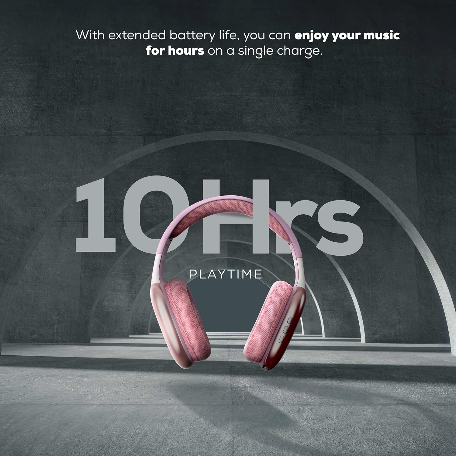 AUDÍFONOS GABBA GOODS INALÁMBRICOS OVER EAR BLUETOOTH CON MICRÓFONO Y RANURA MICRO SD ROSA - 5