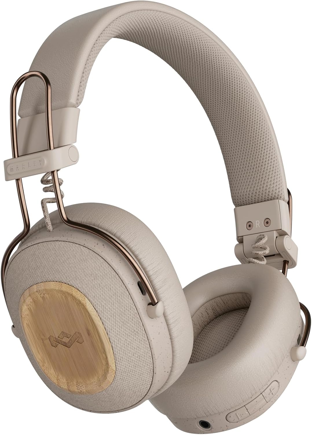 AUDÍFONOS ON-EAR HOUSE OF MARLEY POSITIVE VIBRATION RIDDIM 50 HORAS CREMA - 1