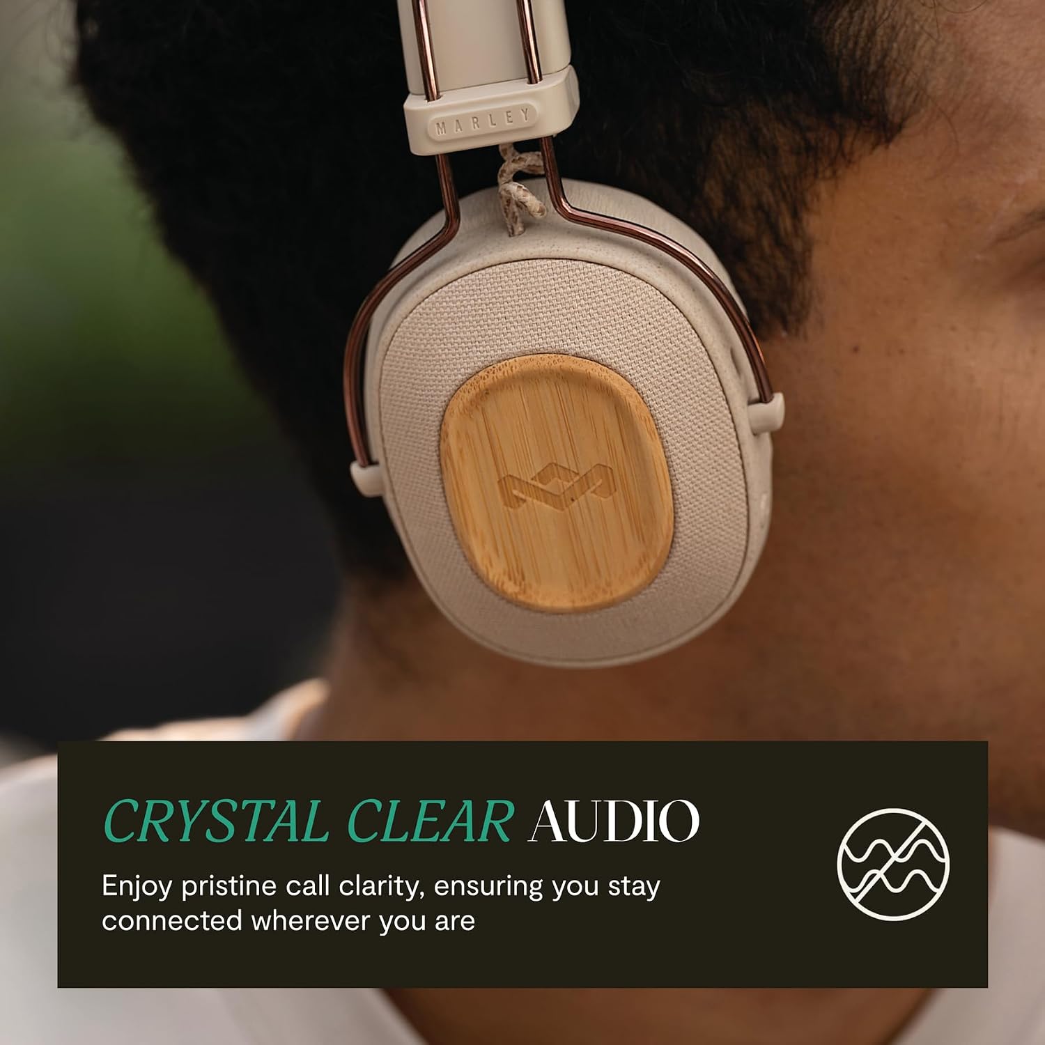 AUDÍFONOS ON-EAR HOUSE OF MARLEY POSITIVE VIBRATION RIDDIM 50 HORAS CREMA - 4